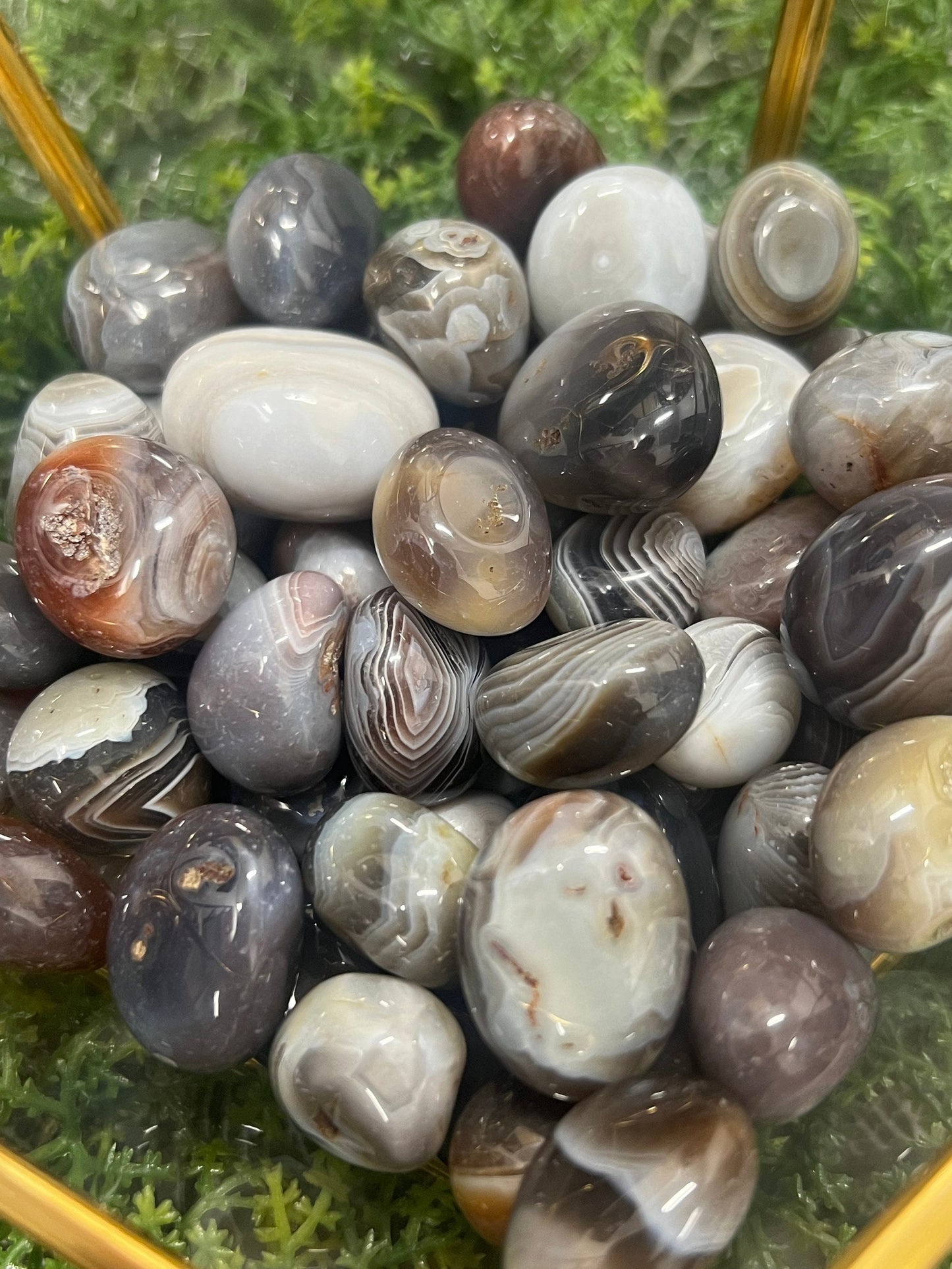 High Quality Botswana Agate Tumble | Banded Agate | Unique Crystal Tumble