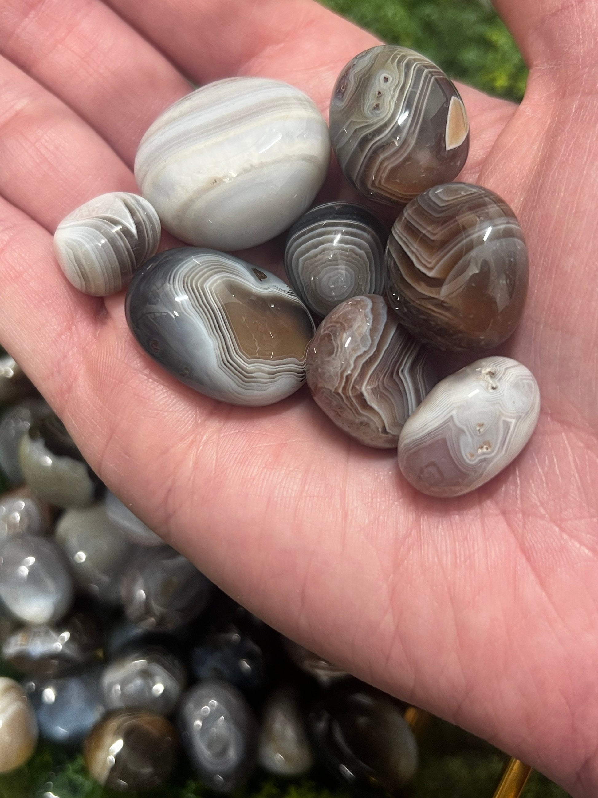 High Quality Botswana Agate Tumble | Banded Agate | Unique Crystal Tumble