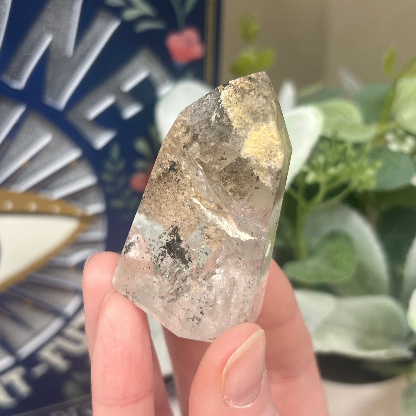 High Quality Garden Quartz Tower | Chlorite Included Quartz | Lodolite Quartz