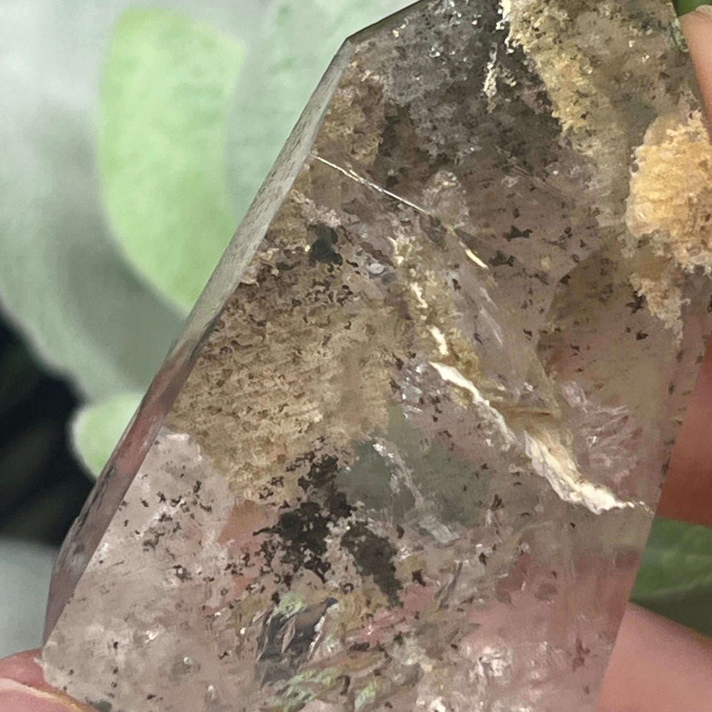 High Quality Garden Quartz Tower | Chlorite Included Quartz | Lodolite Quartz
