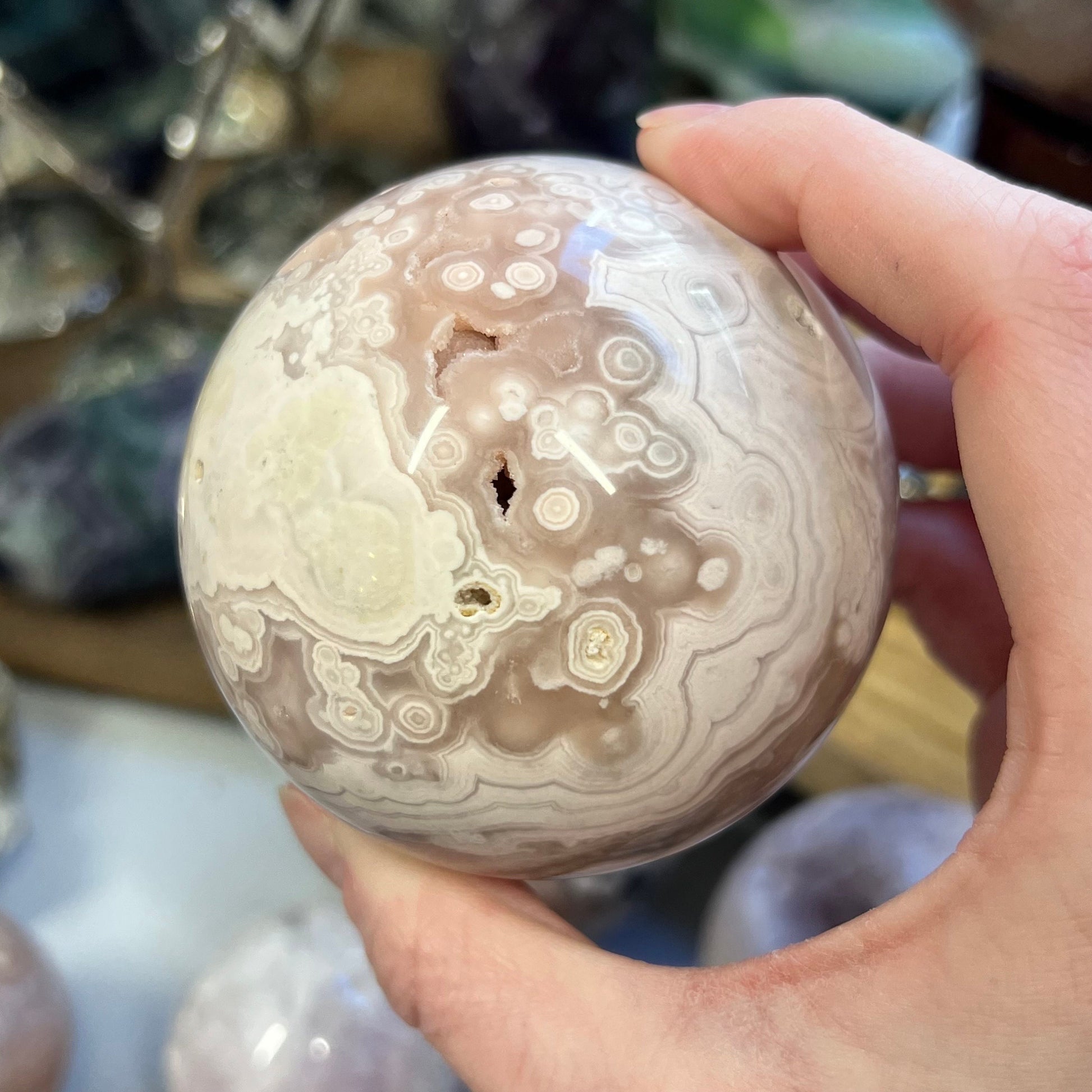 High Quality Pink Amethyst Sphere | Unique Pink Amethyst