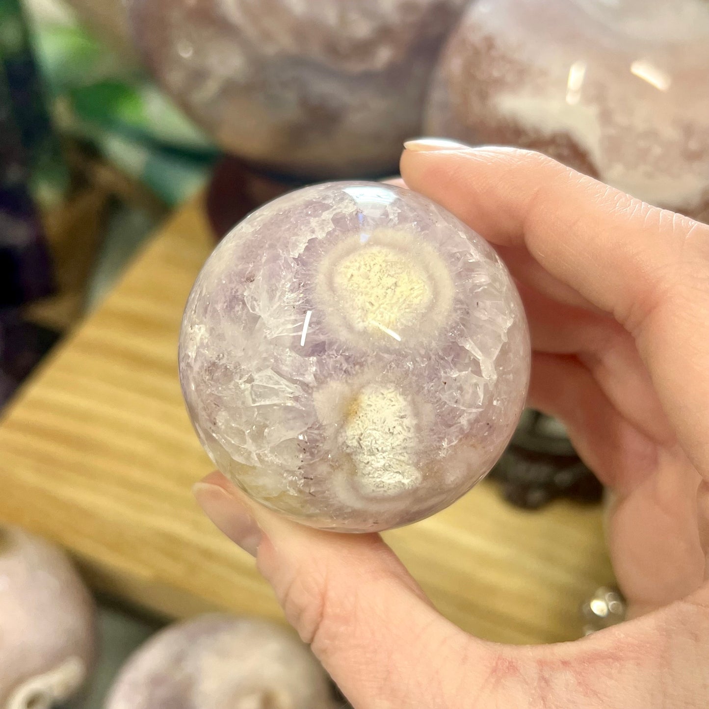 High Quality Pink Amethyst Sphere | Pastel Amethyst | Amethyst Flower Agate
