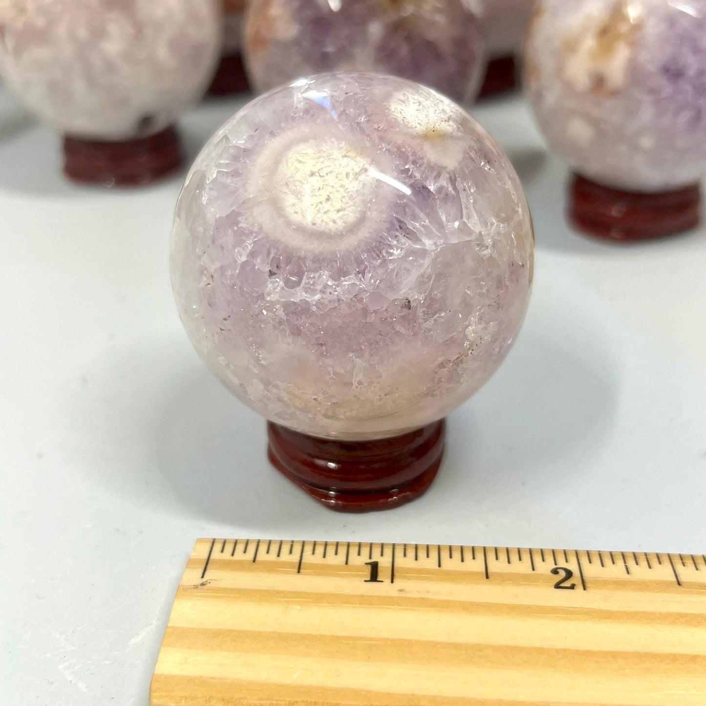 High Quality Pink Amethyst Sphere | Pastel Amethyst | Amethyst Flower Agate