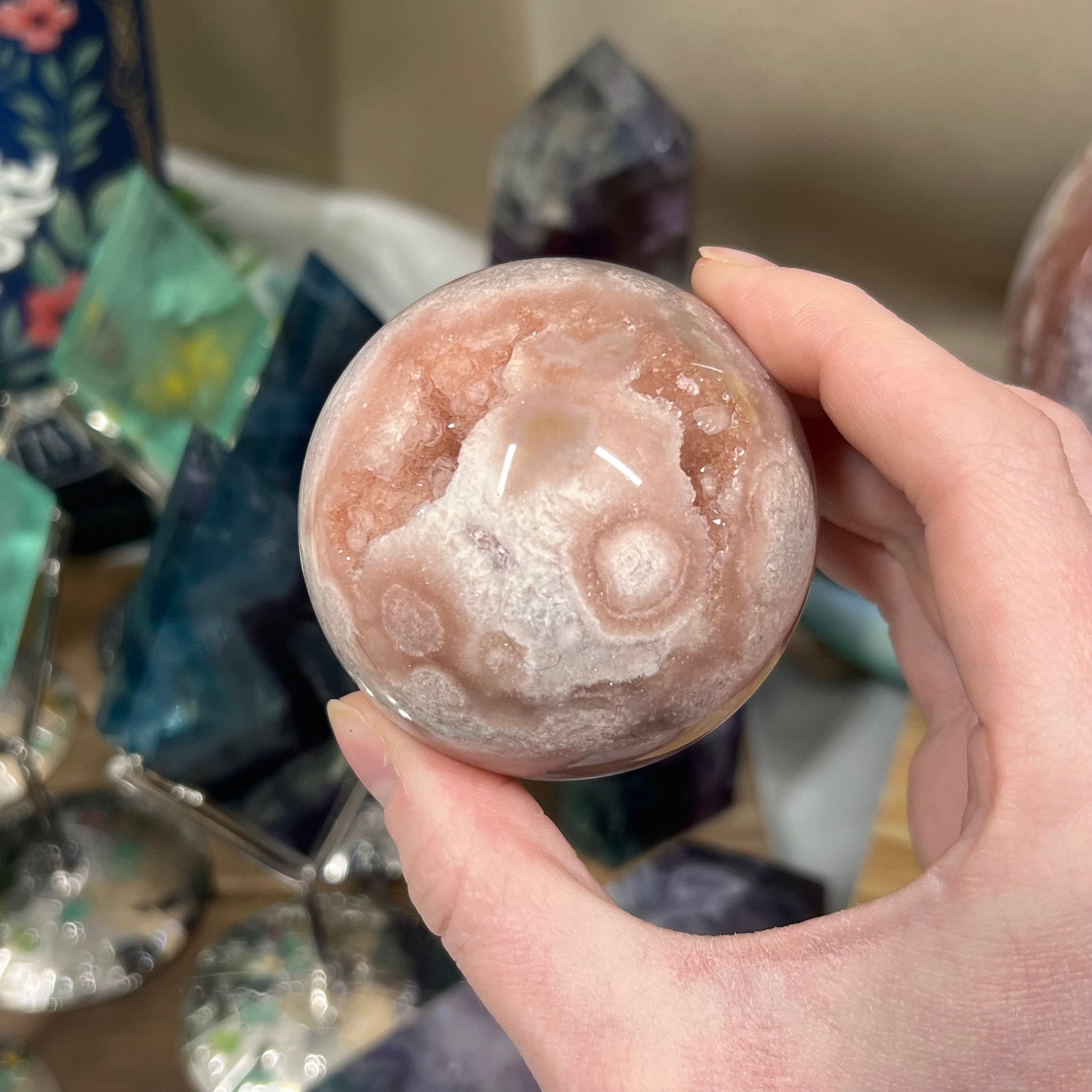 High Quality Pink Amethyst Sphere | Unique Pink Amethyst