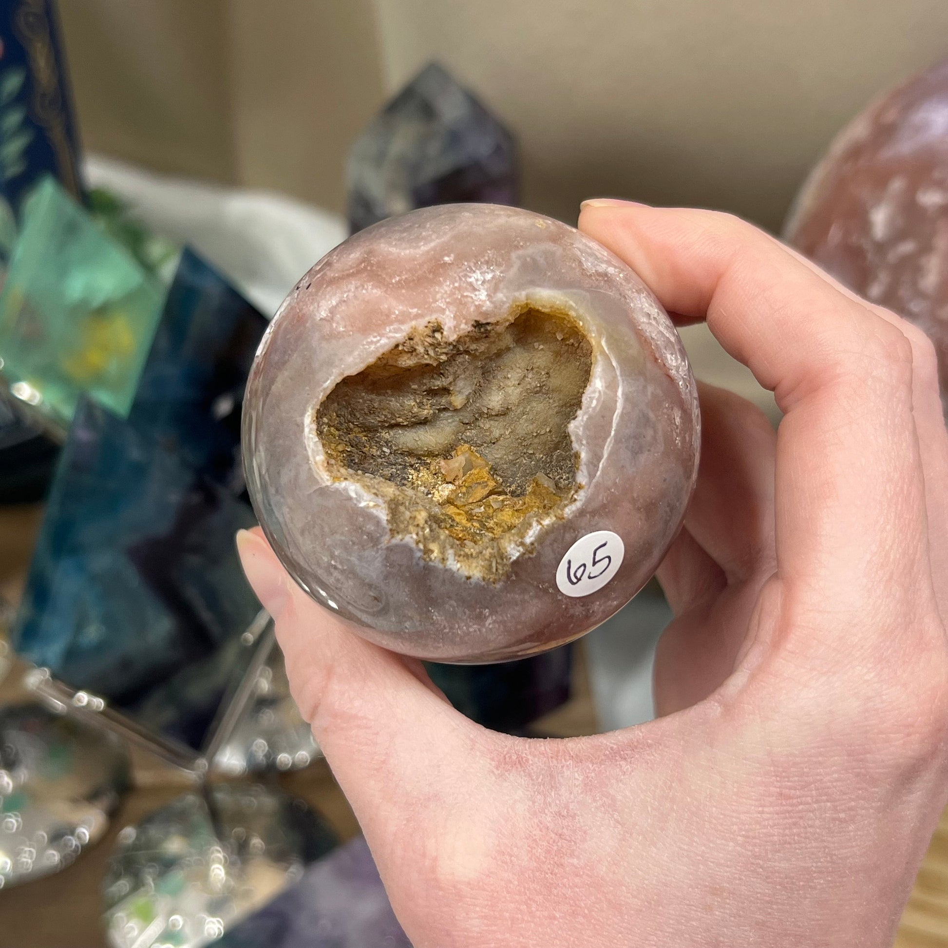 High Quality Pink Amethyst Sphere | Unique Pink Amethyst