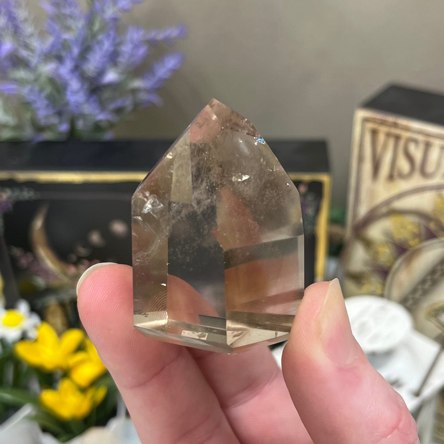 High Quality Brazilian Smoky Quartz Tower