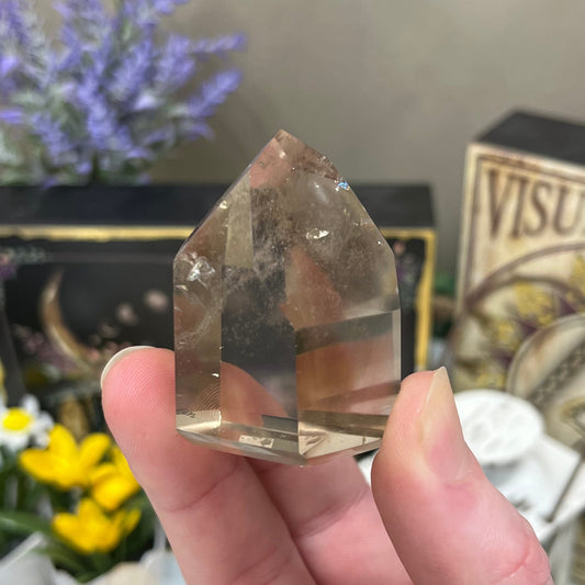 High Quality Brazilian Smoky Quartz Tower