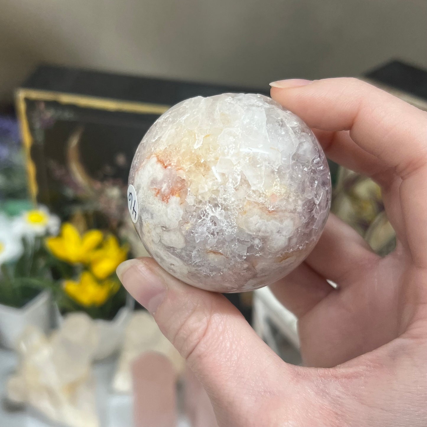 High Quality Pink Amethyst Sphere | Pink Amethyst Flower Agate