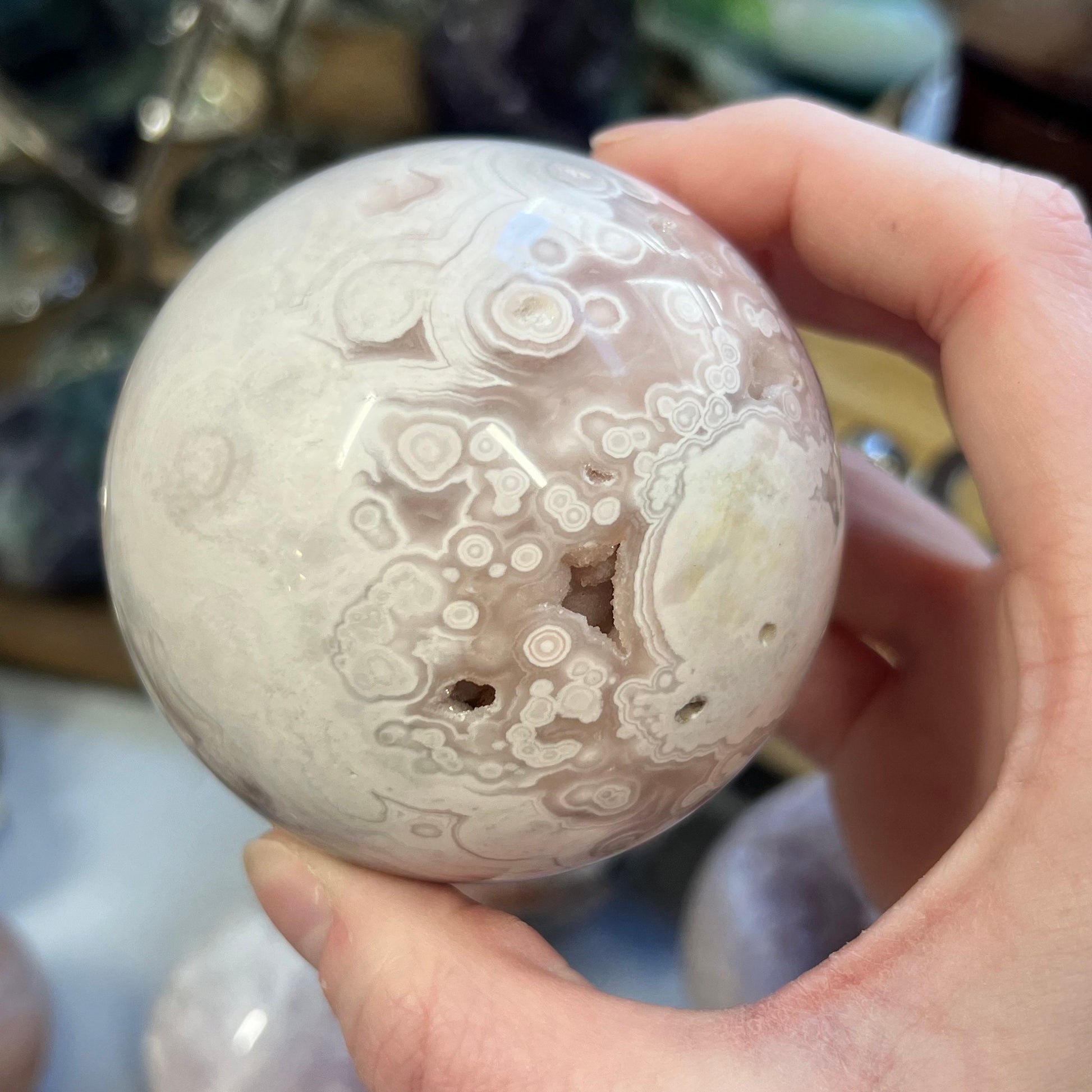 High Quality Pink Amethyst Sphere | Unique Pink Amethyst