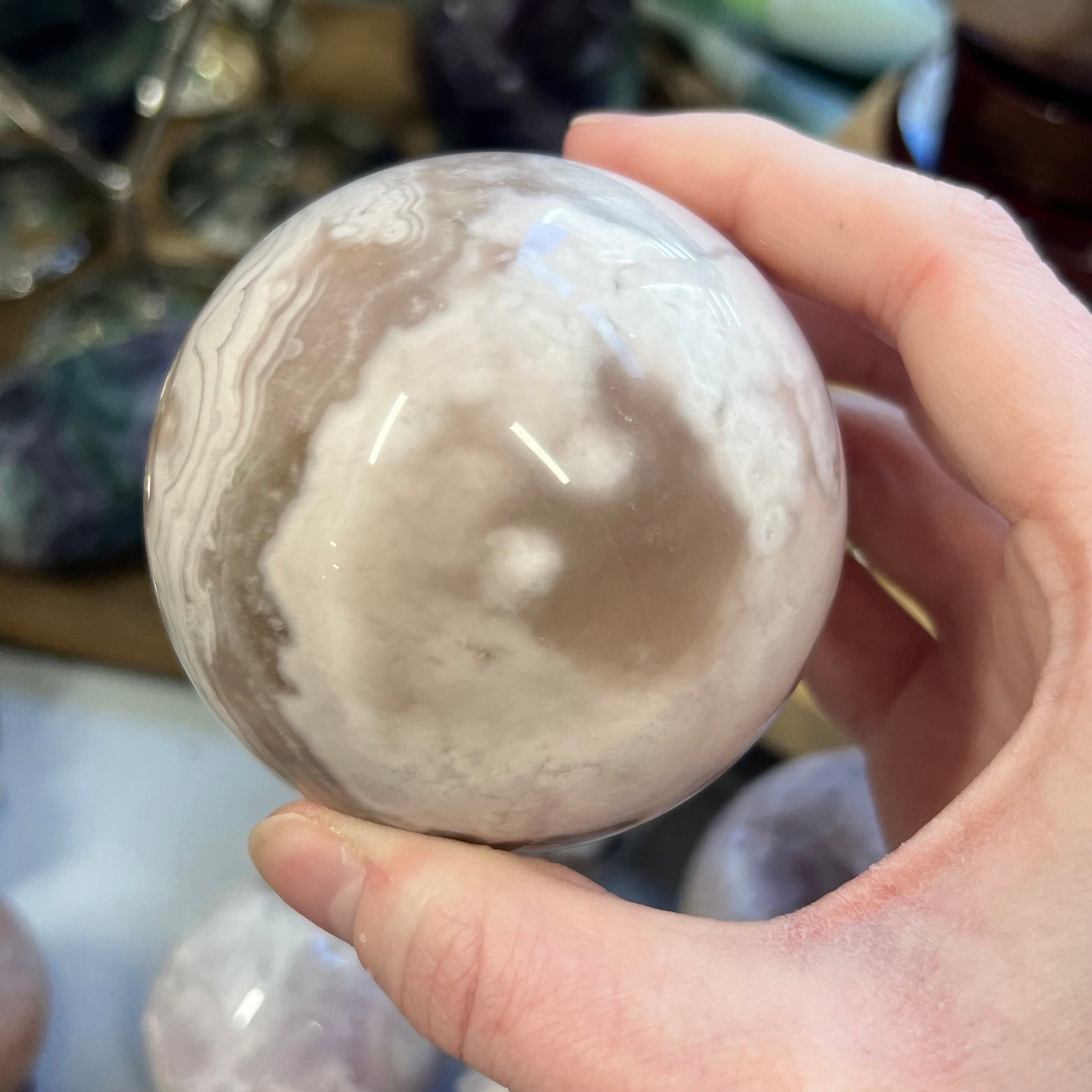 High Quality Pink Amethyst Sphere | Unique Pink Amethyst