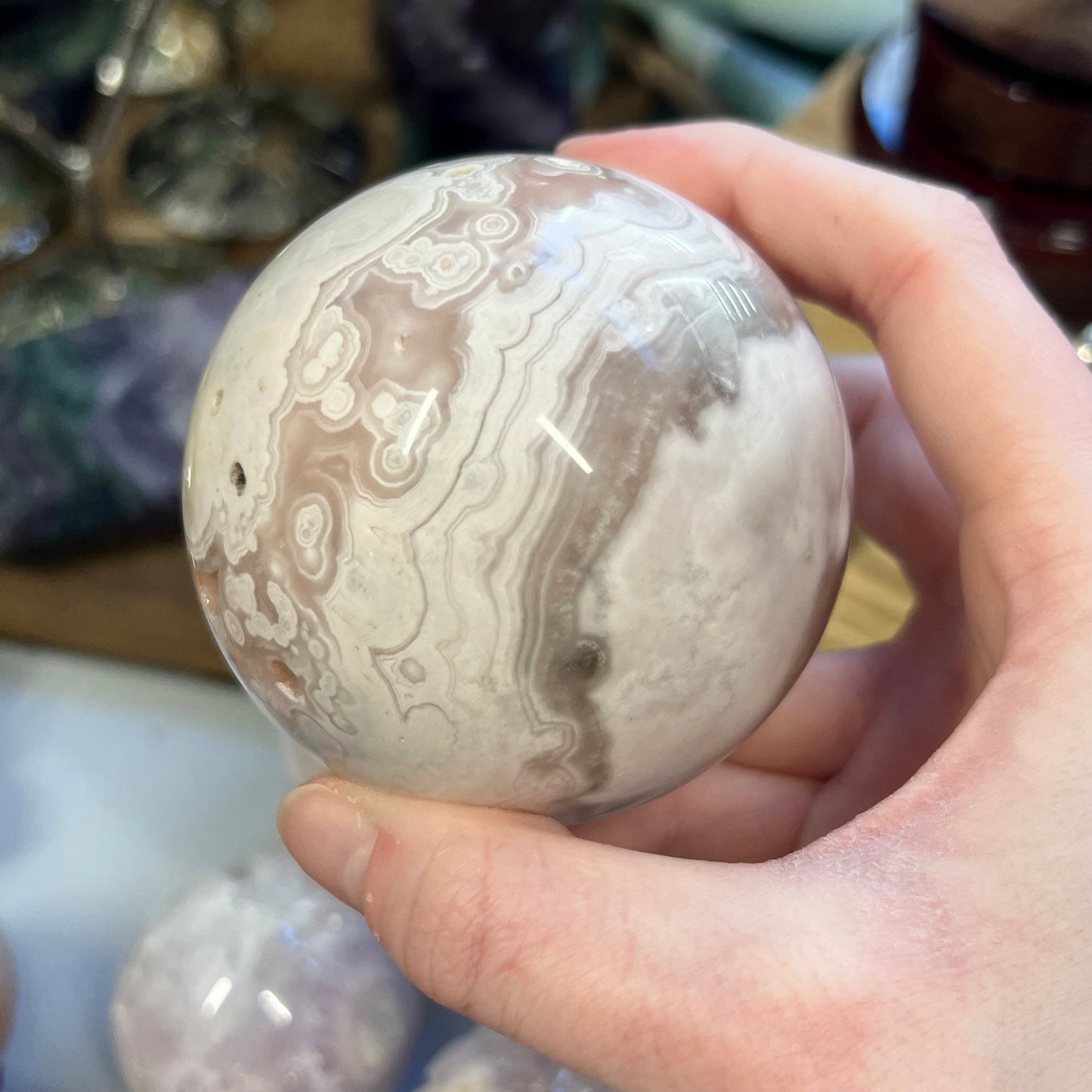 High Quality Pink Amethyst Sphere | Unique Pink Amethyst