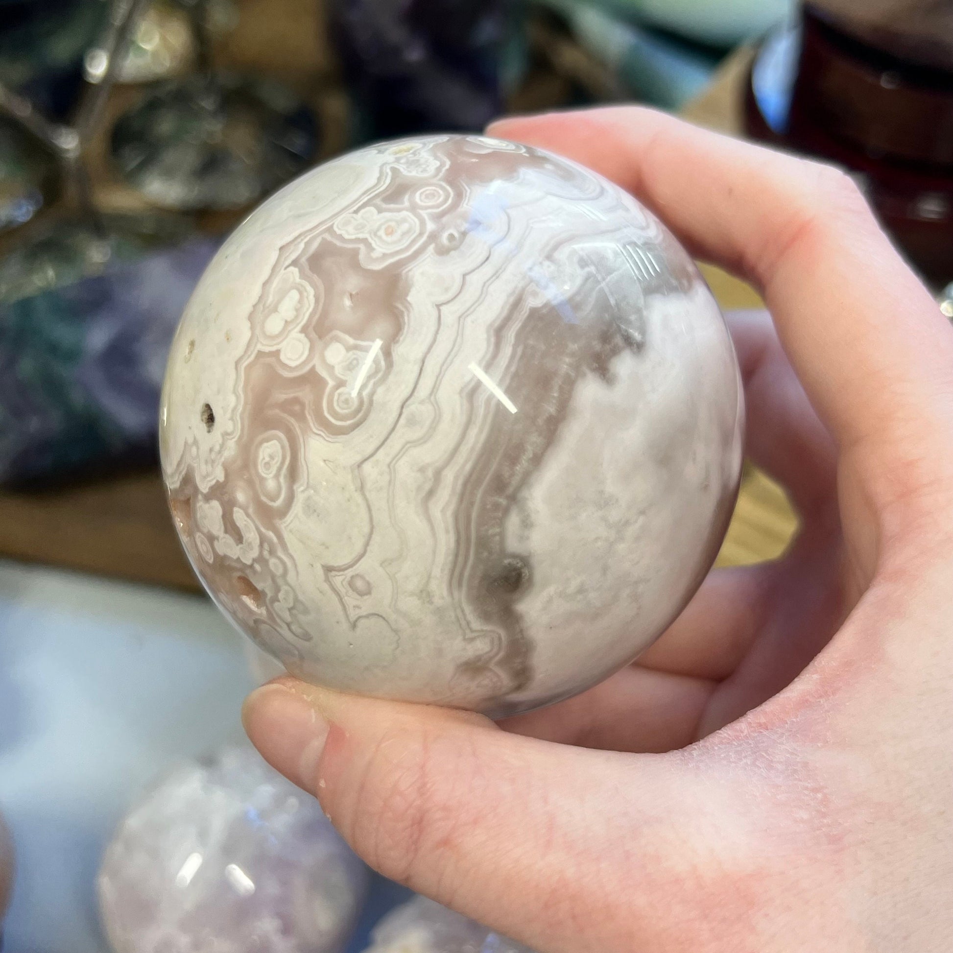 High Quality Pink Amethyst Sphere | Unique Pink Amethyst