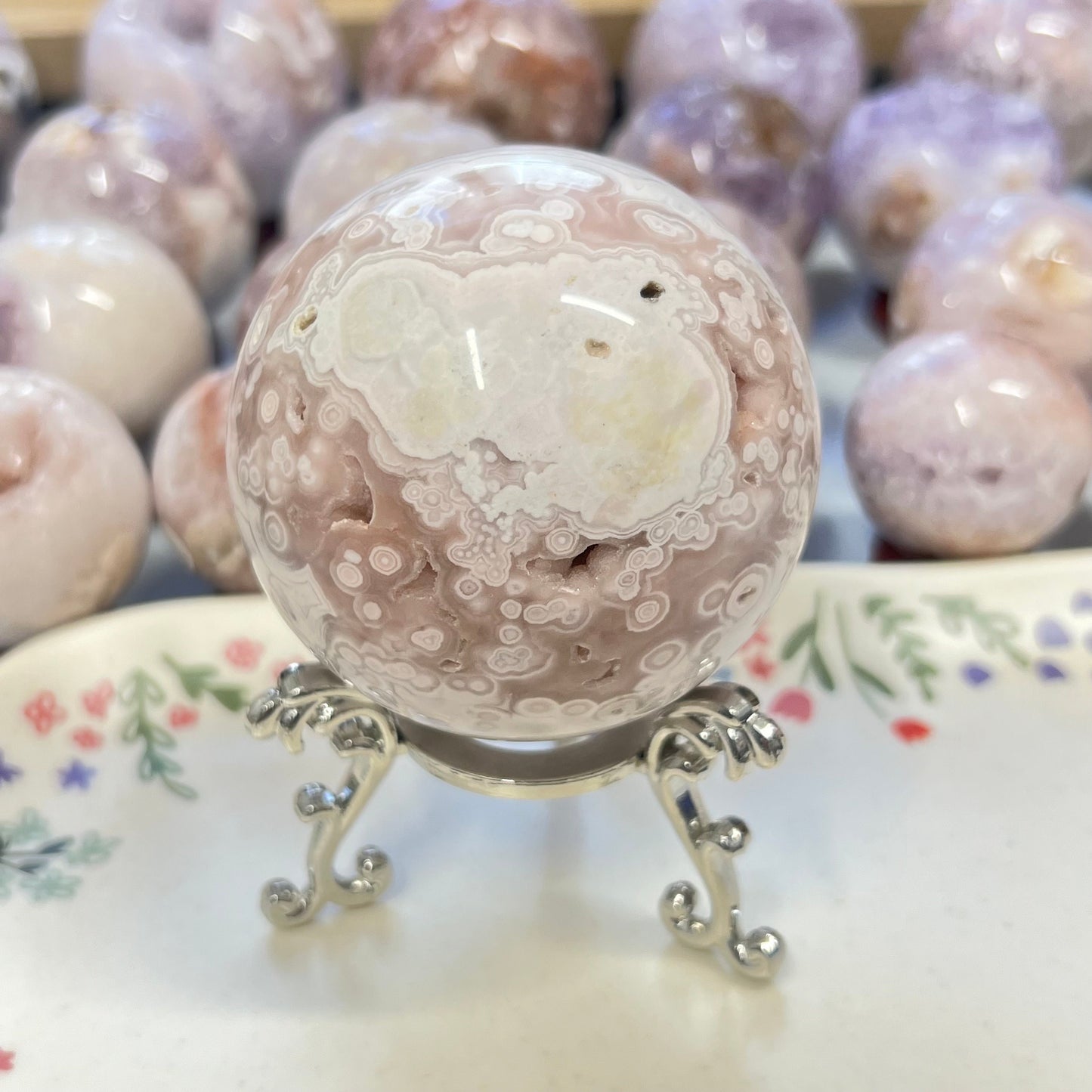 High Quality Pink Amethyst Sphere | Unique Pink Amethyst