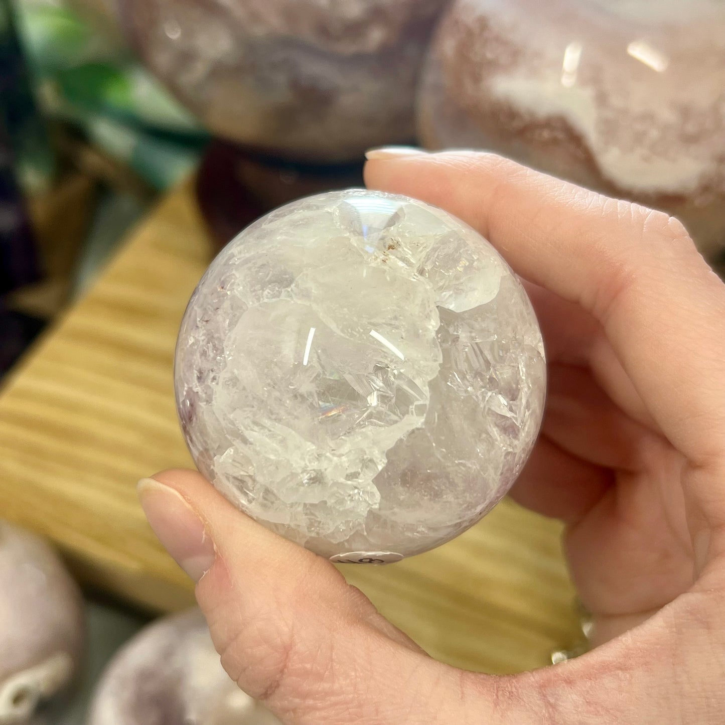 High Quality Pink Amethyst Sphere | Pastel Amethyst | Amethyst Flower Agate