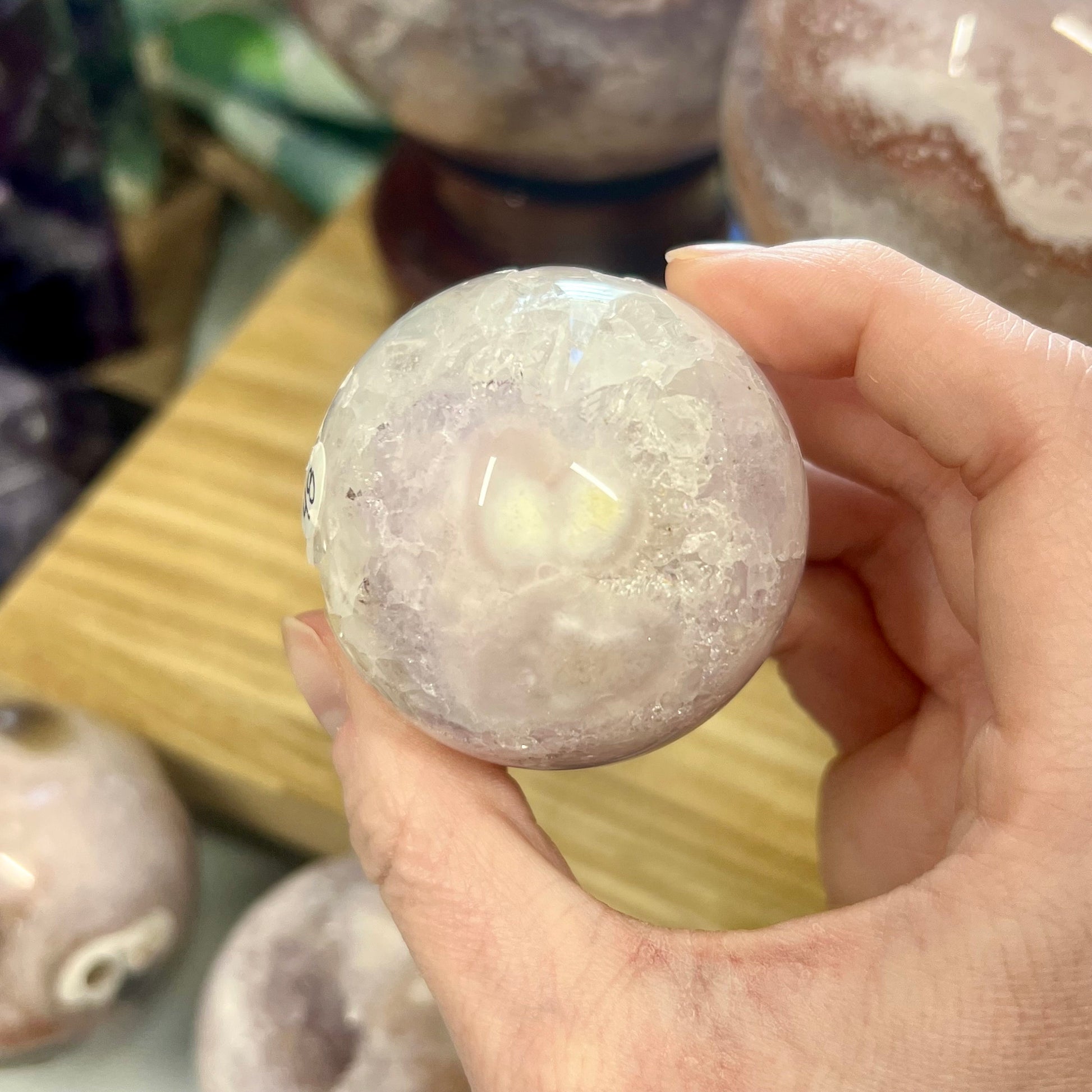 High Quality Pink Amethyst Sphere | Pastel Amethyst | Amethyst Flower Agate