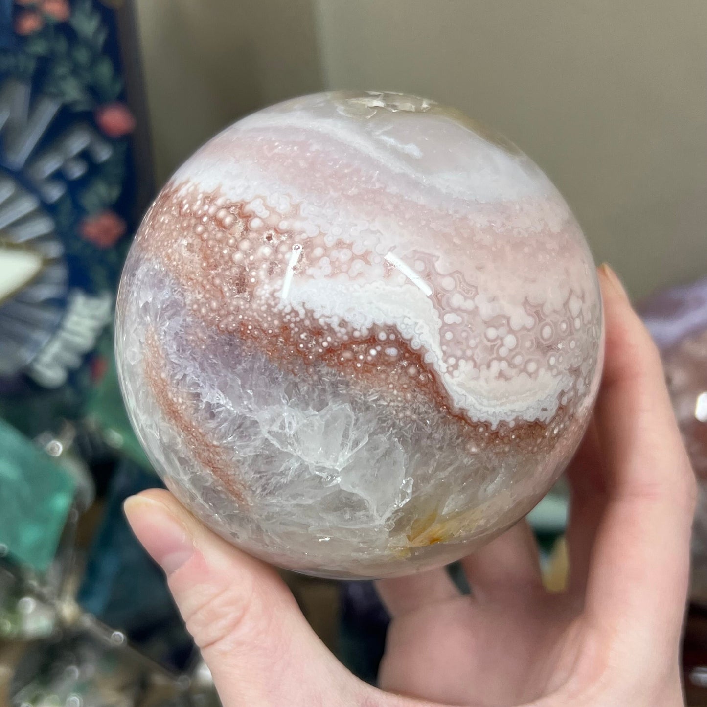 High Quality Pink Amethyst Sphere | Unique Pink Amethyst