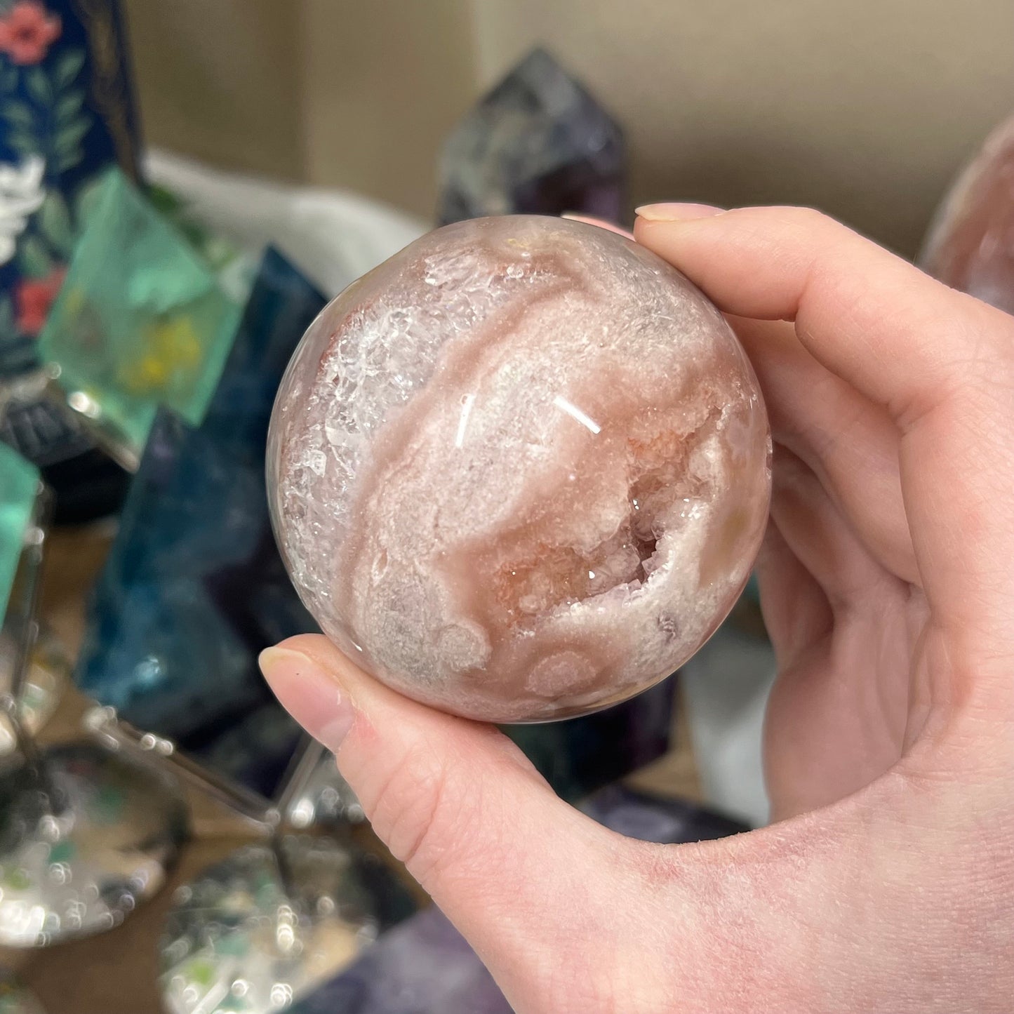High Quality Pink Amethyst Sphere | Unique Pink Amethyst