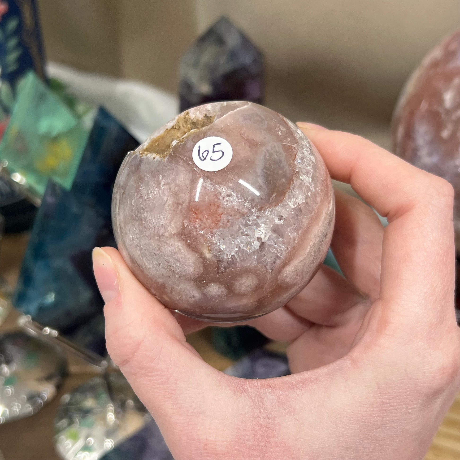 High Quality Pink Amethyst Sphere | Unique Pink Amethyst