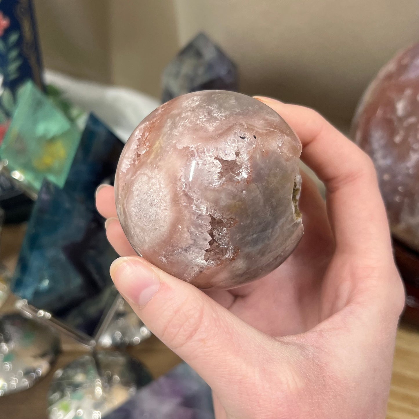 High Quality Pink Amethyst Sphere | Unique Pink Amethyst