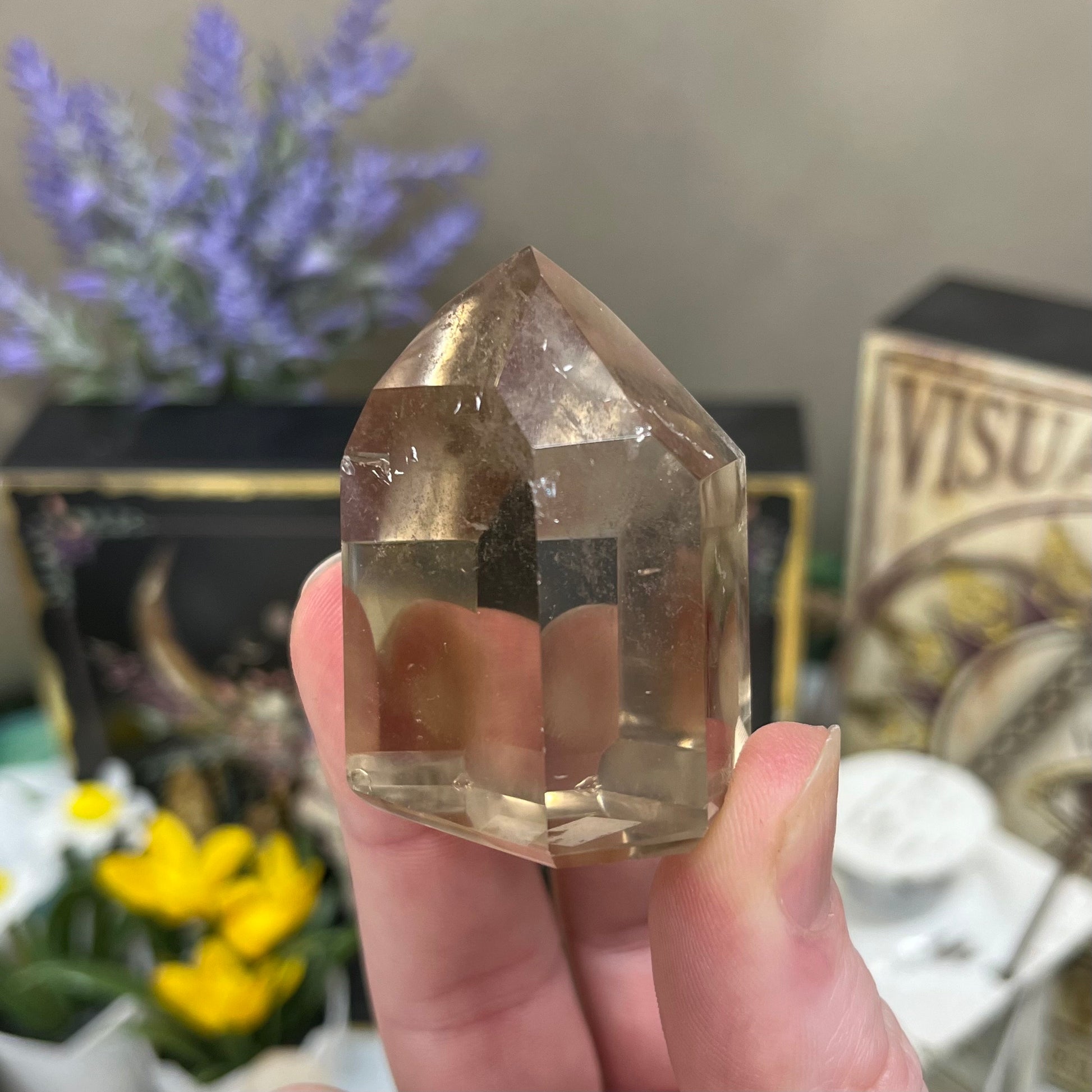 High Quality Brazilian Smoky Quartz Tower