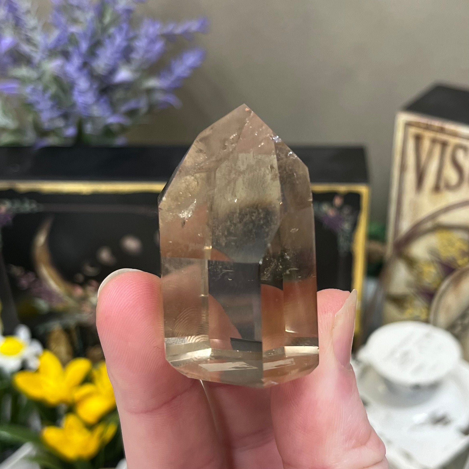 High Quality Brazilian Smoky Quartz Tower