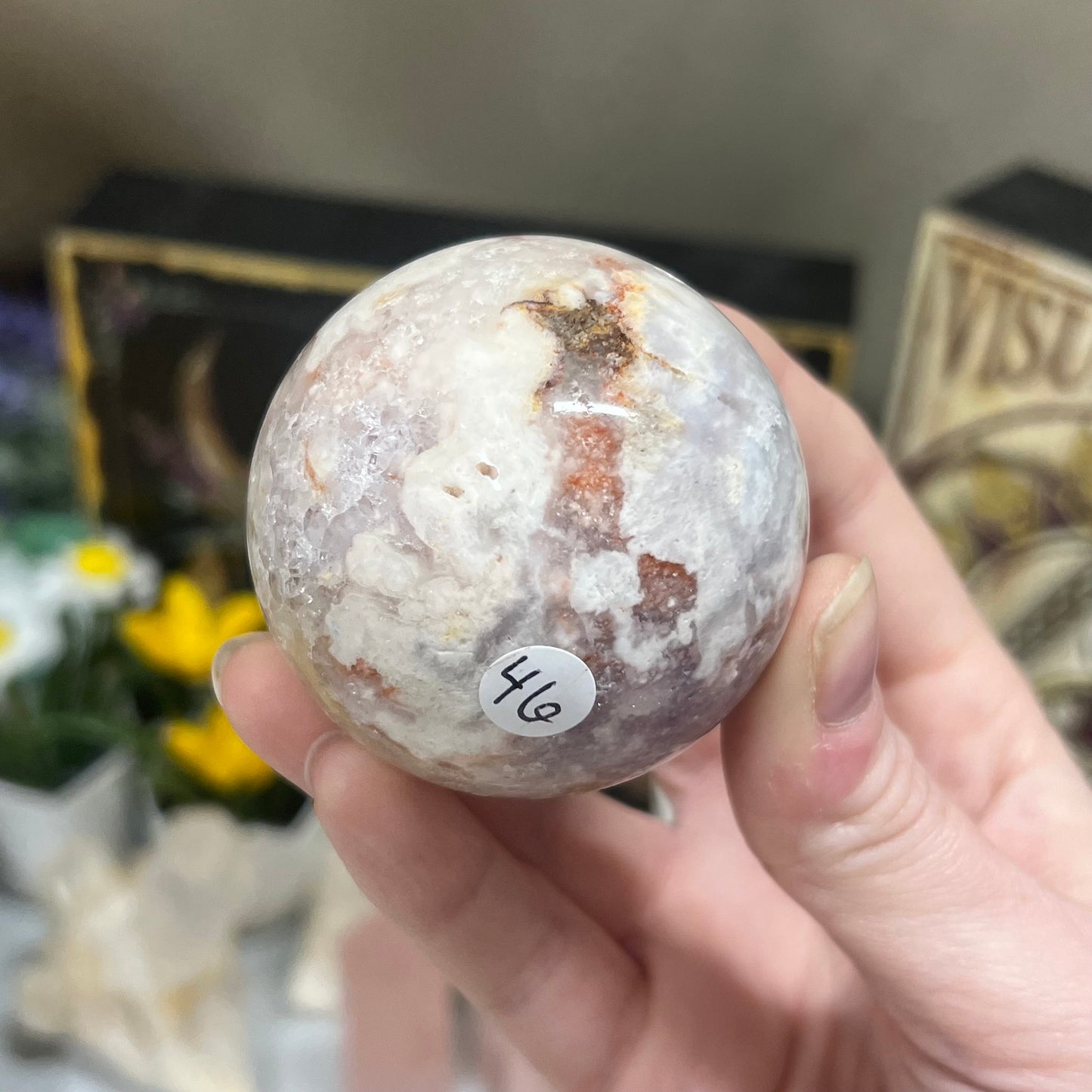 High Quality Pink Amethyst Sphere | Pink Amethyst Flower Agate