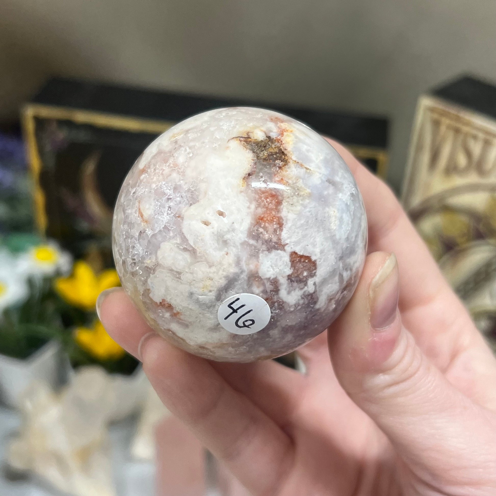High Quality Pink Amethyst Sphere | Pink Amethyst Flower Agate