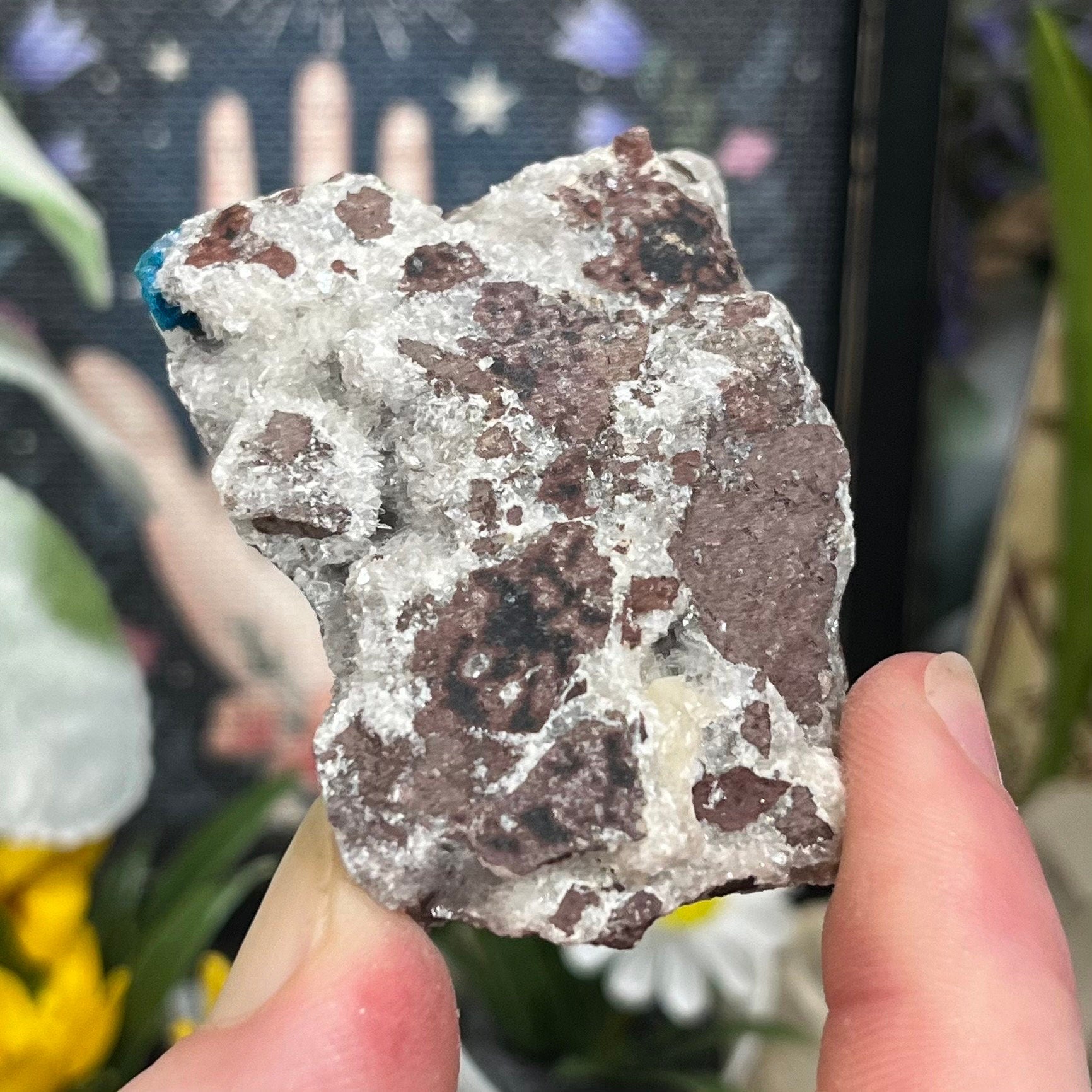 Cavansite on Stilbite | Raw Stilbite | Cavansite Specimen