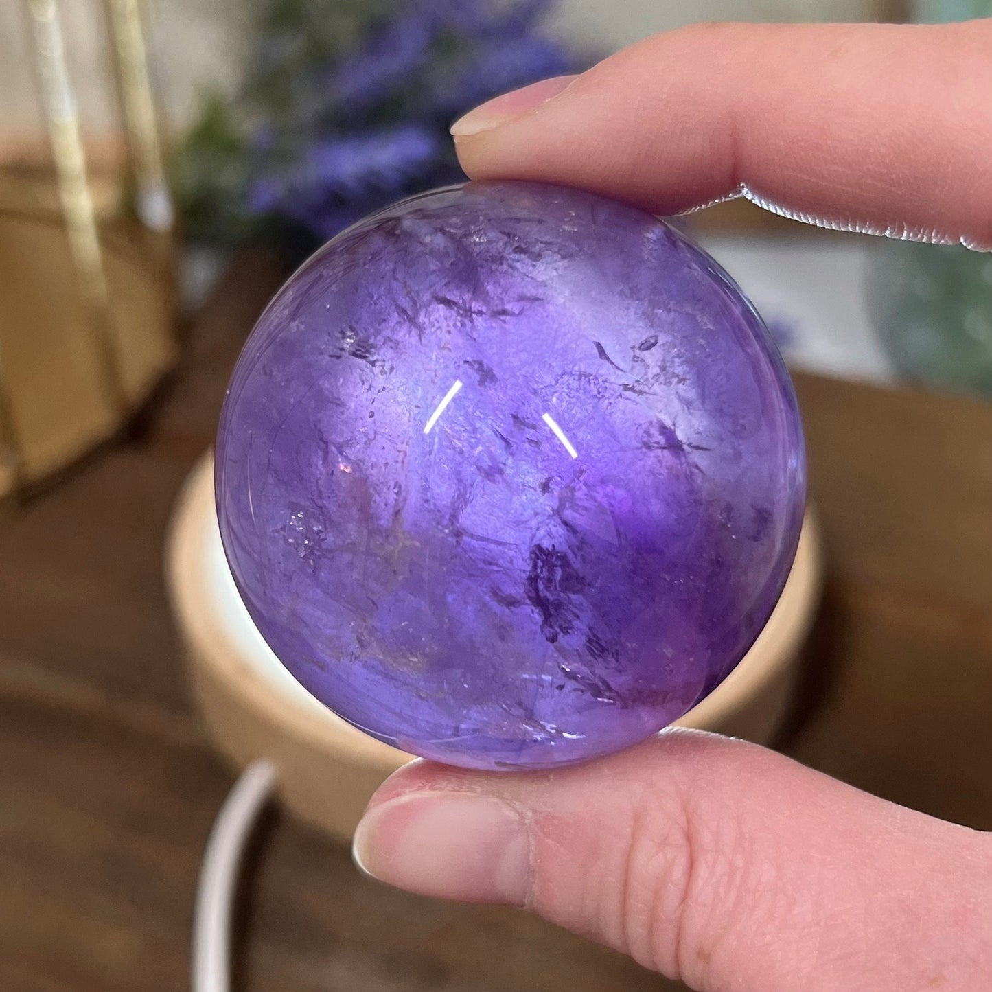 High Grade Ametrine Sphere | Amethyst Sphere