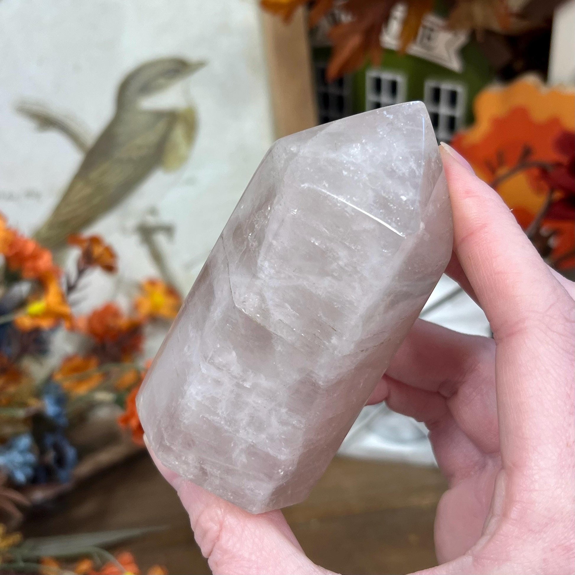 Unique Rose Quartz Tower