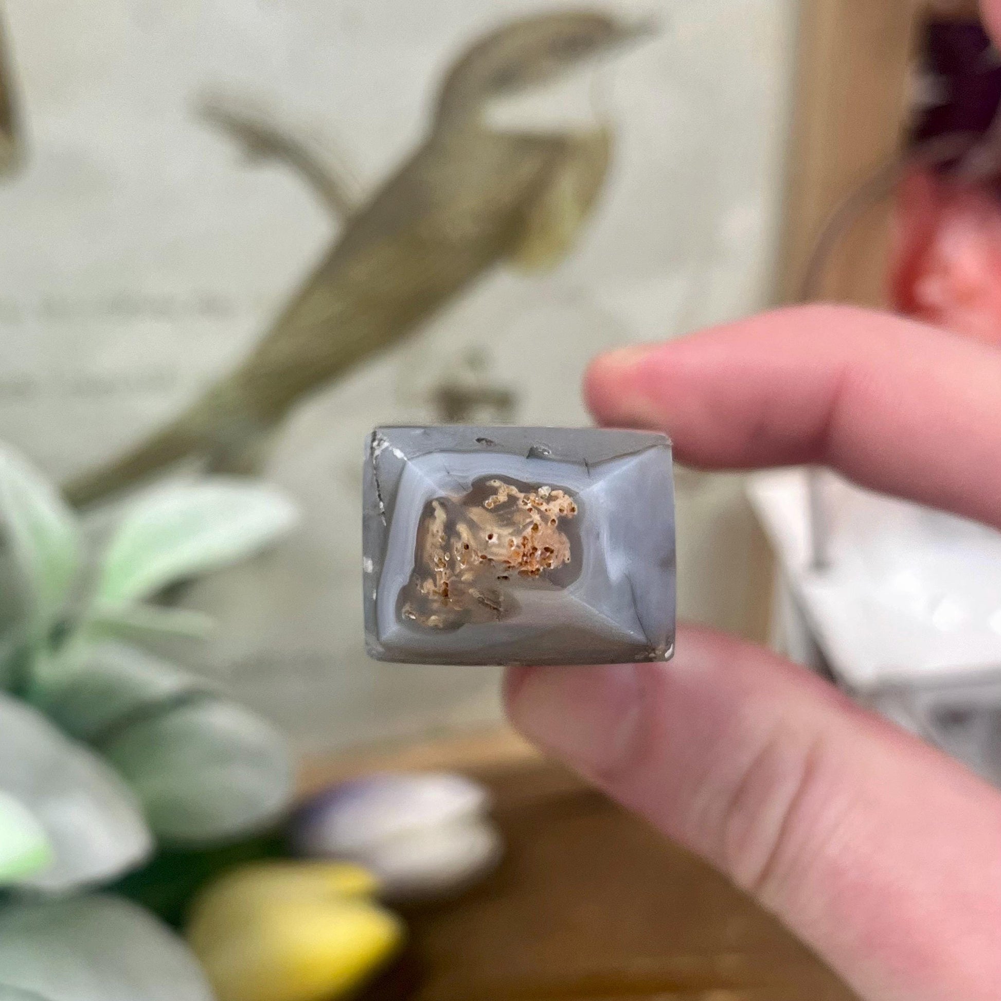 Rare Rutilated Moss Agate Tower | Unique Moss Agate | Rutilated Agate | Rutile