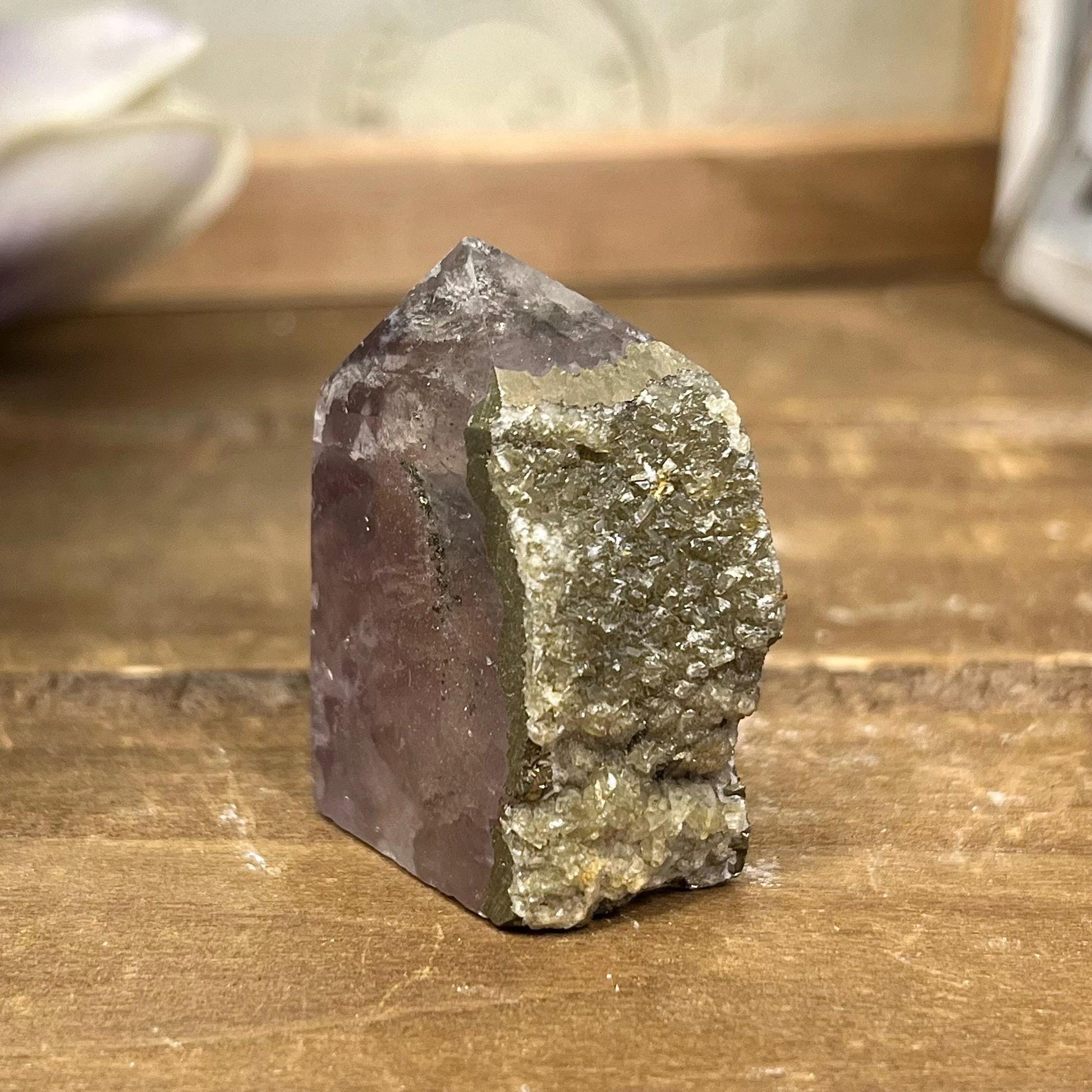 Small Fluorite with Pyrite Tower | Clear Fluorite | Banded Fluorite | Pyrite Fluorite