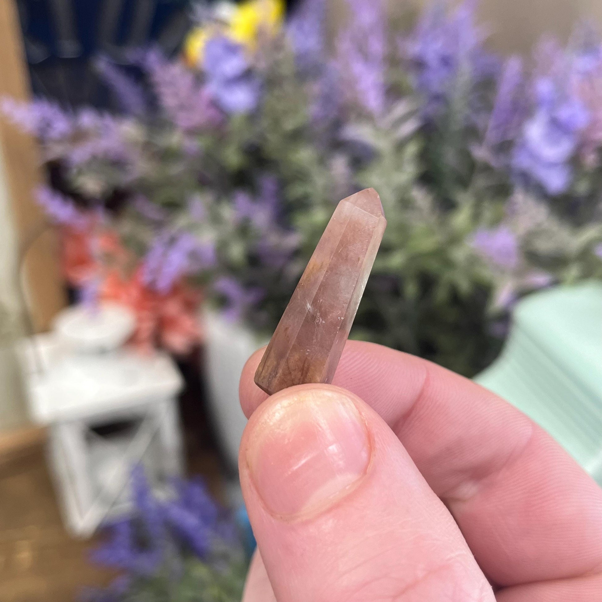 Tiny Amphibole Quartz Tower | Brazilian Quartz