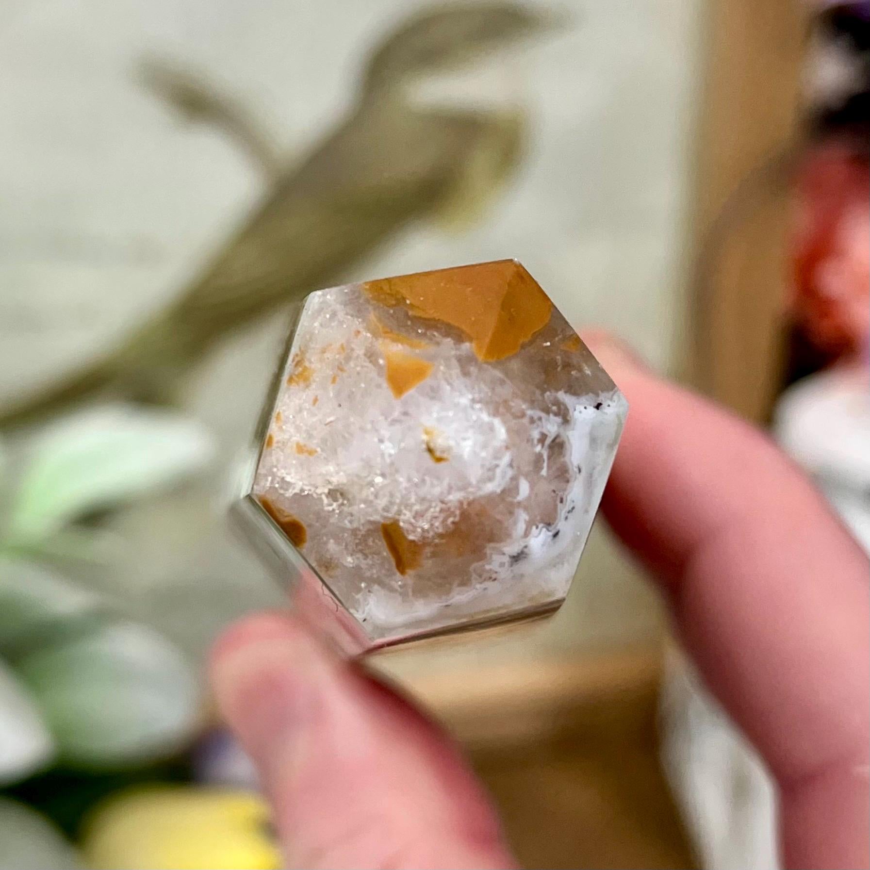 Brecciated Jasper with Quartz Tower from Indonesia