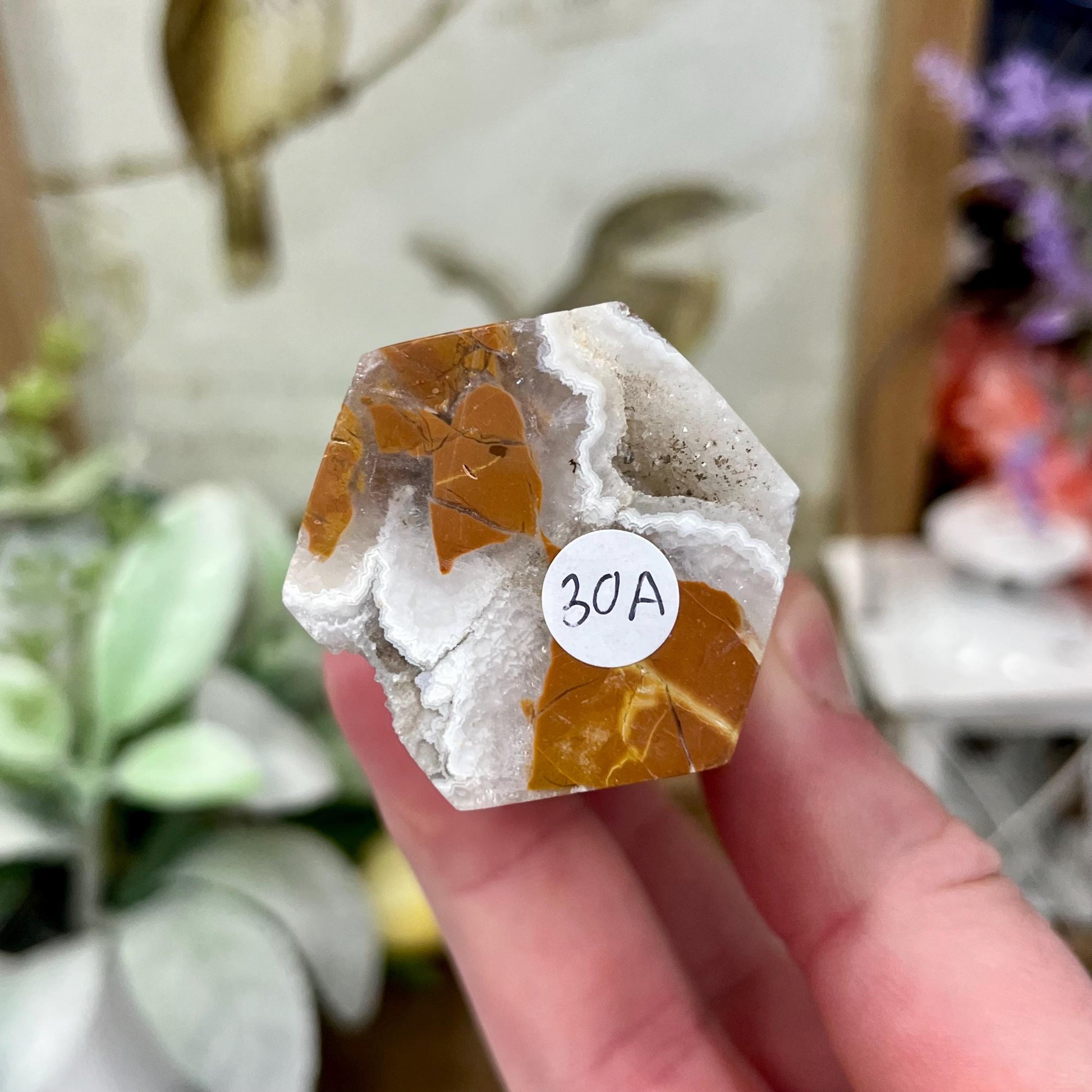 Brecciated Jasper with Quartz Tower from Indonesia