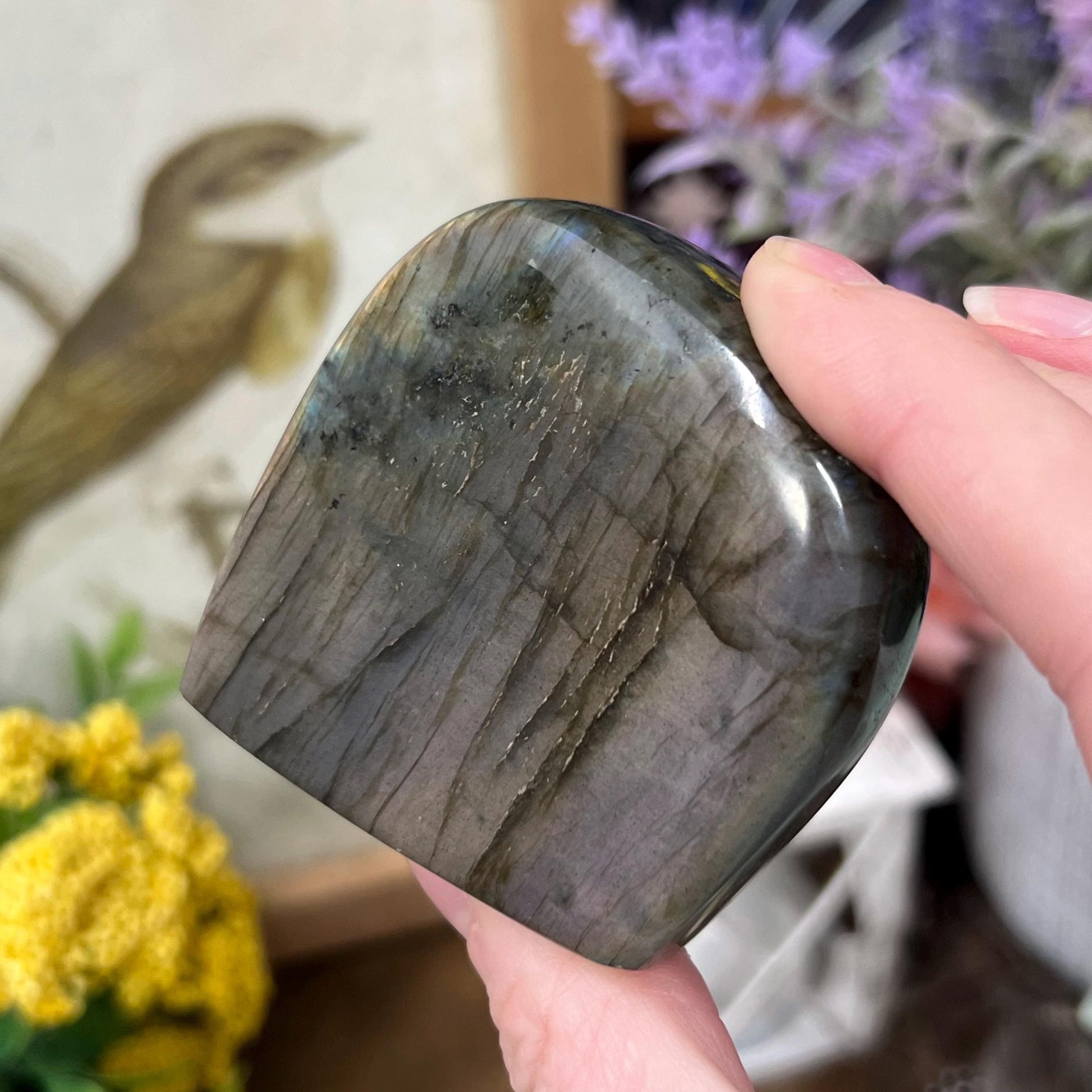 Small Rainbow Labradorite Freeform | Purple Lab Freeform | Pink Labradorite