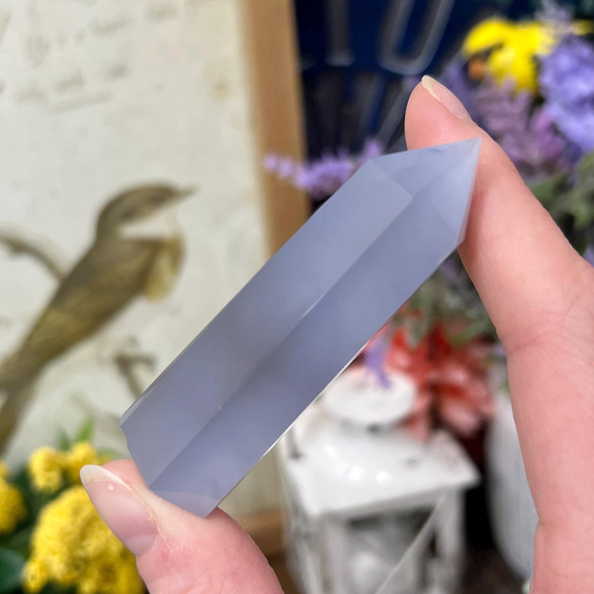 High Quality Blue Lace Agate Tower