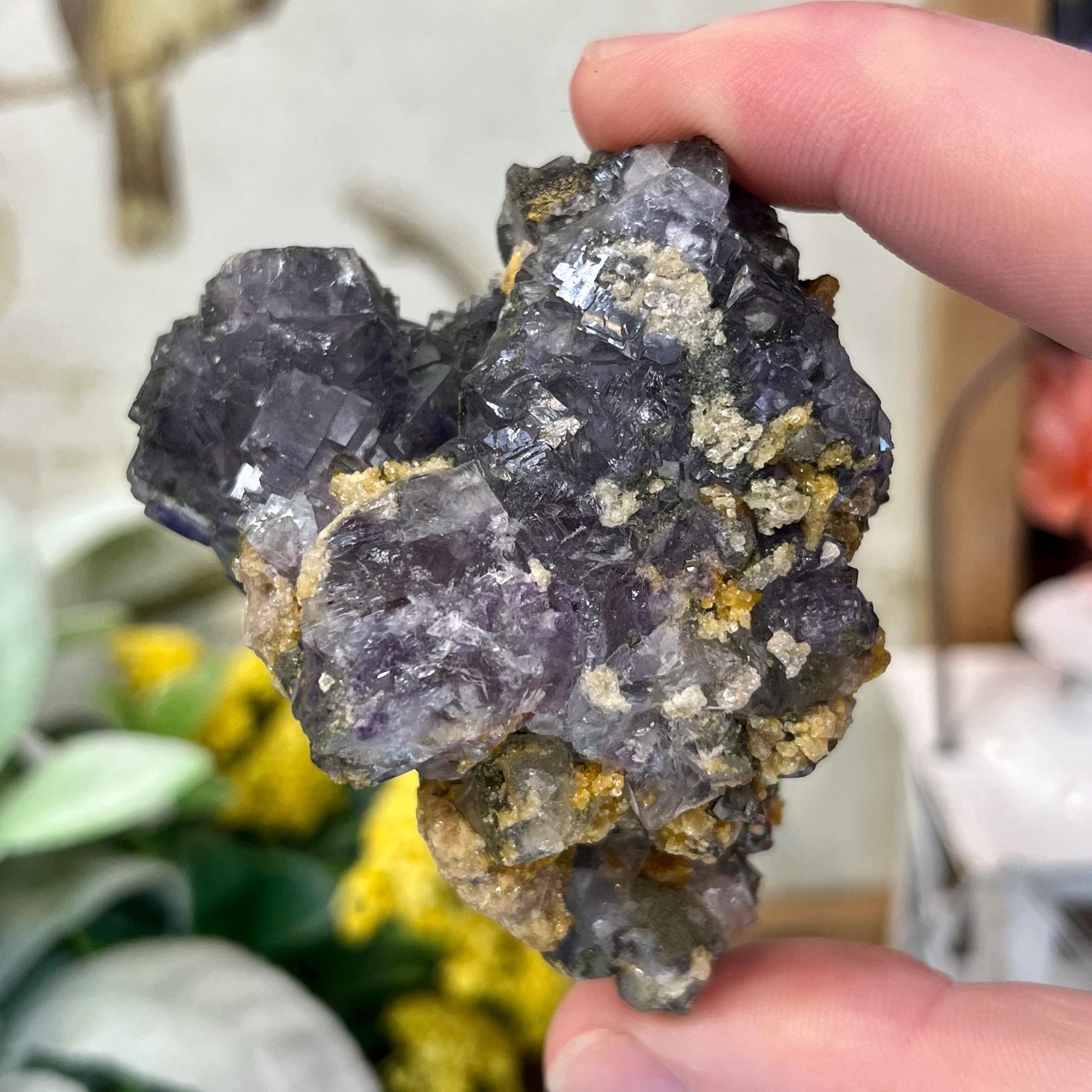 Dark Purple Yaogangxian Fluorite Specimen | Yaogangxian Mineral Specimen