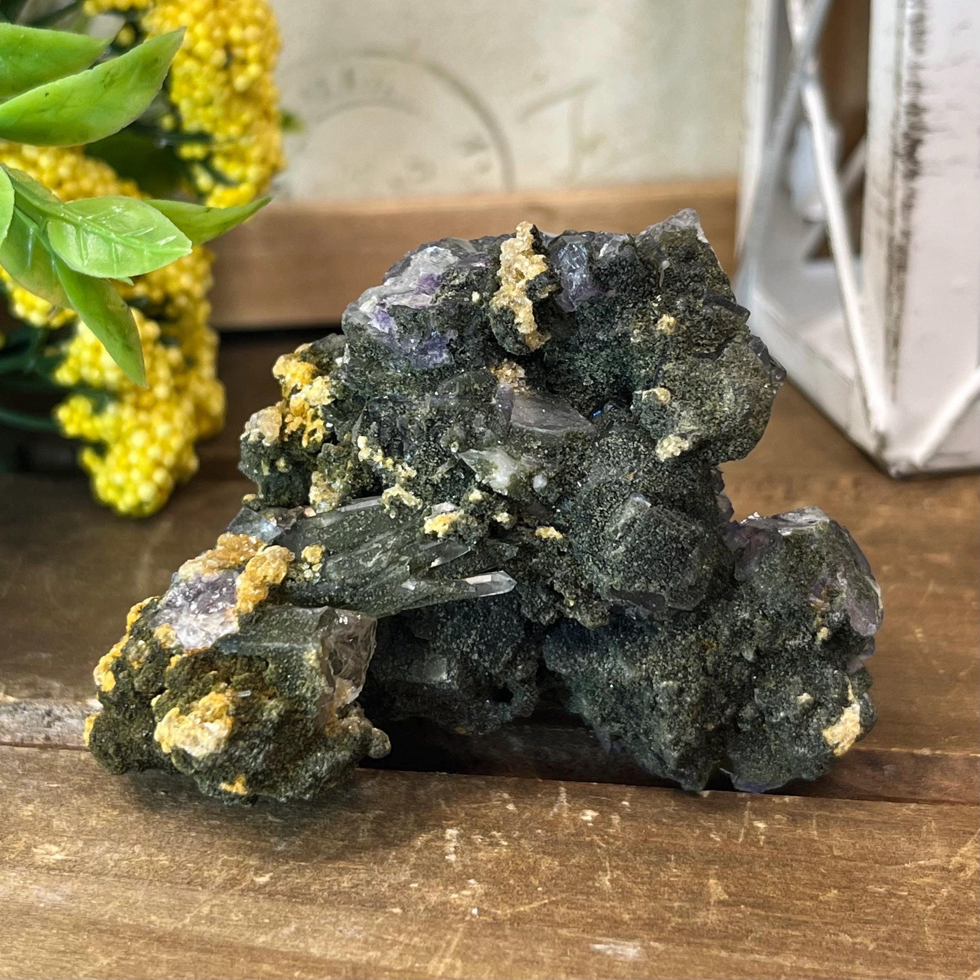 Dark Purple Yaogangxian Fluorite Specimen | Yaogangxian Mineral Specimen