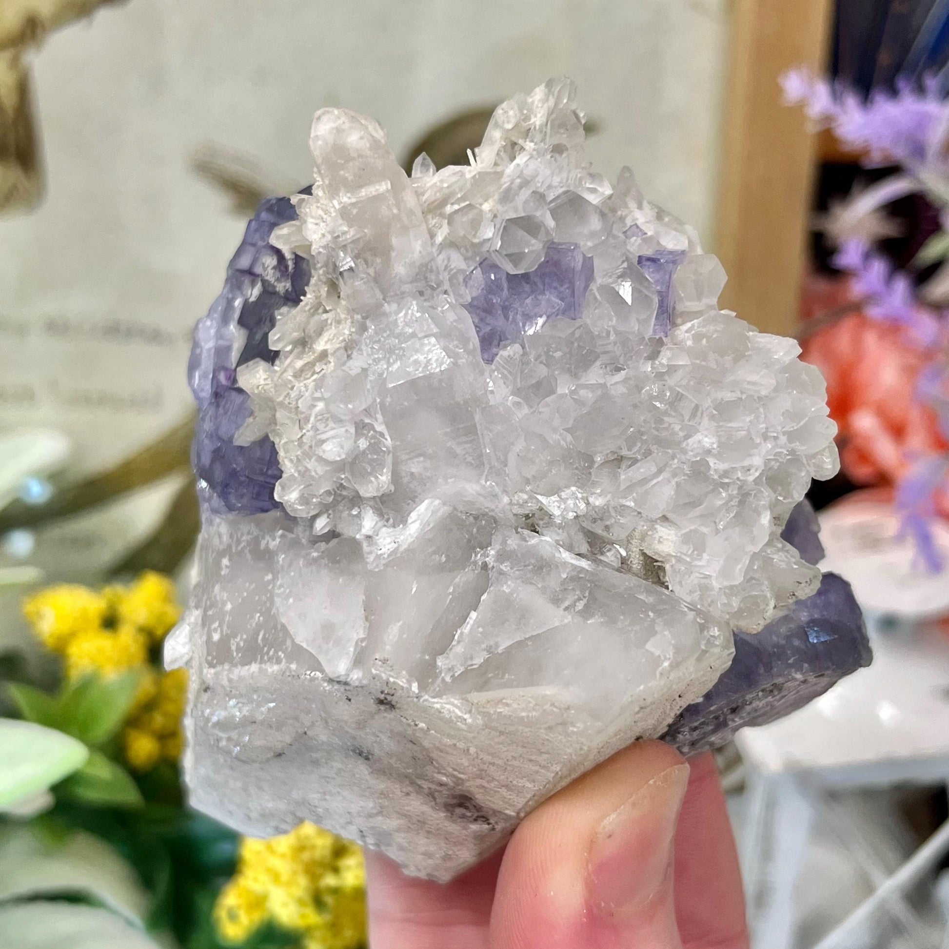 Large Purple Yaogangxian Fluorite Specimen | Yaogangxian Mineral Specimen | Pyrite in Fluorite