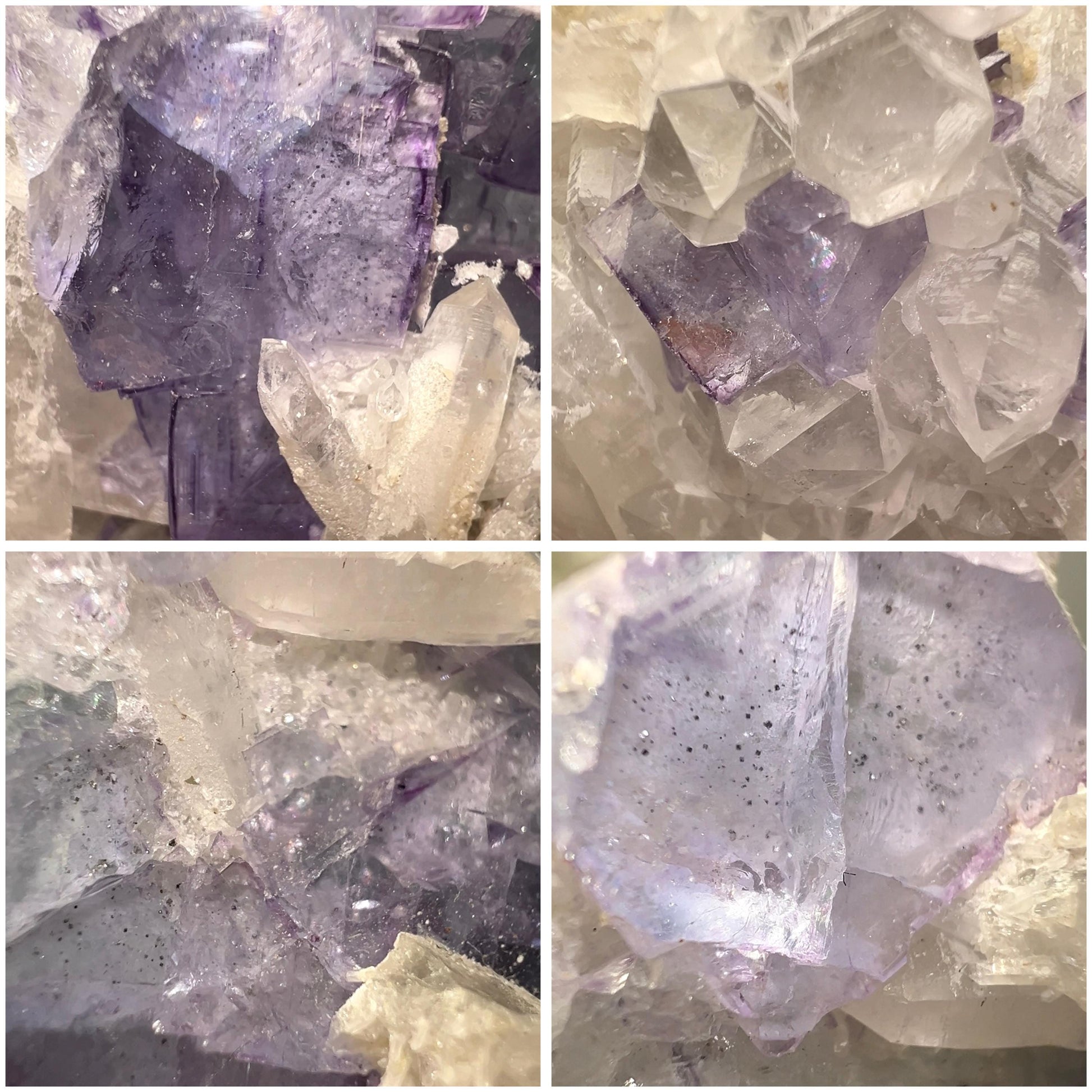 Large Purple Yaogangxian Fluorite Specimen | Yaogangxian Mineral Specimen | Pyrite in Fluorite
