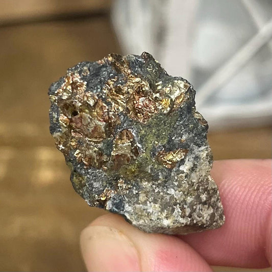 Small Chalcopyrite Specimen from Utah | Copper Ore | Sulfide Specimen | Bornite | Galena | Mixed Mineral Specimen