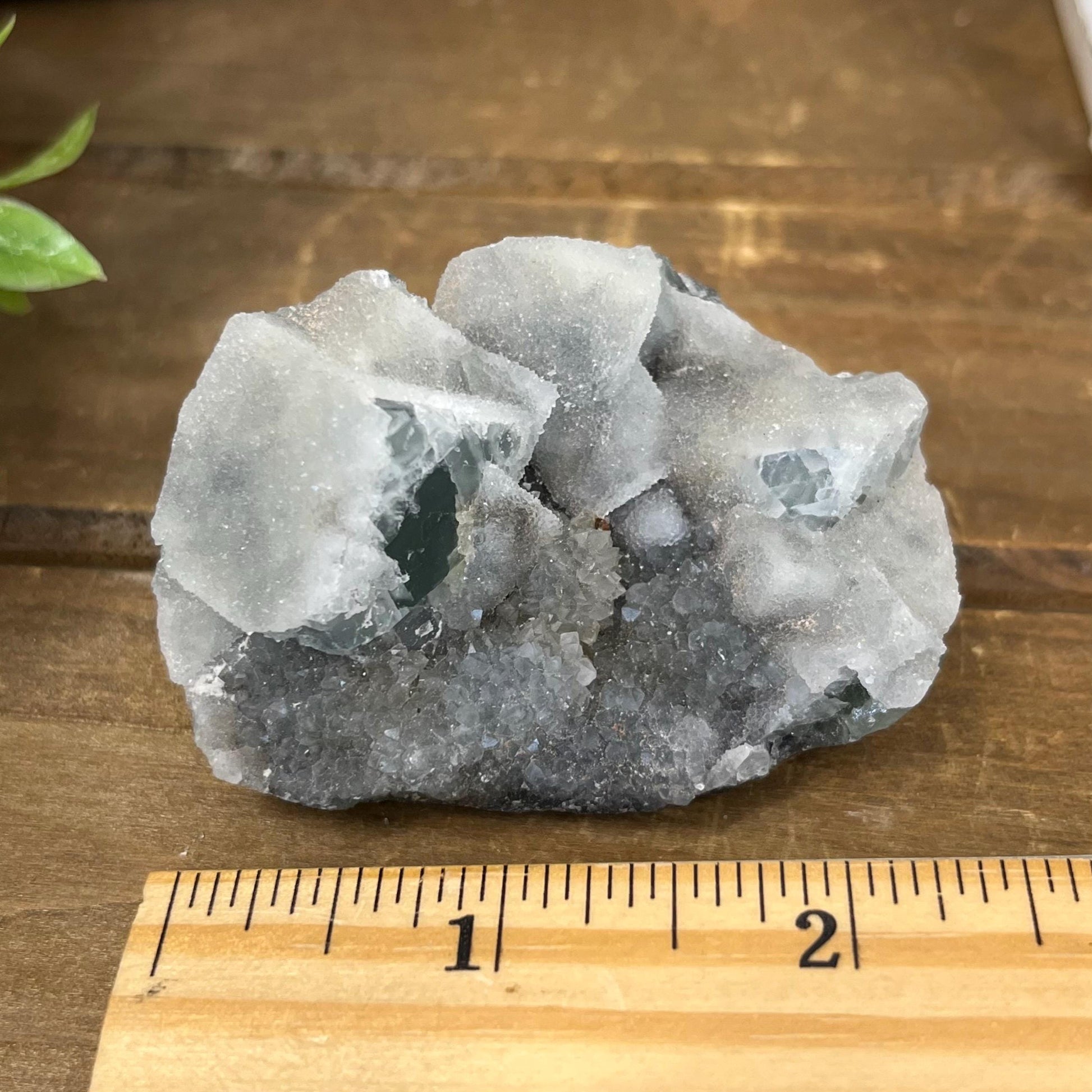 Cubic Fluorite with Quartz Specimen | Sugar Fluorite | Sugar Druzy | Light Green Fluorite Specimen