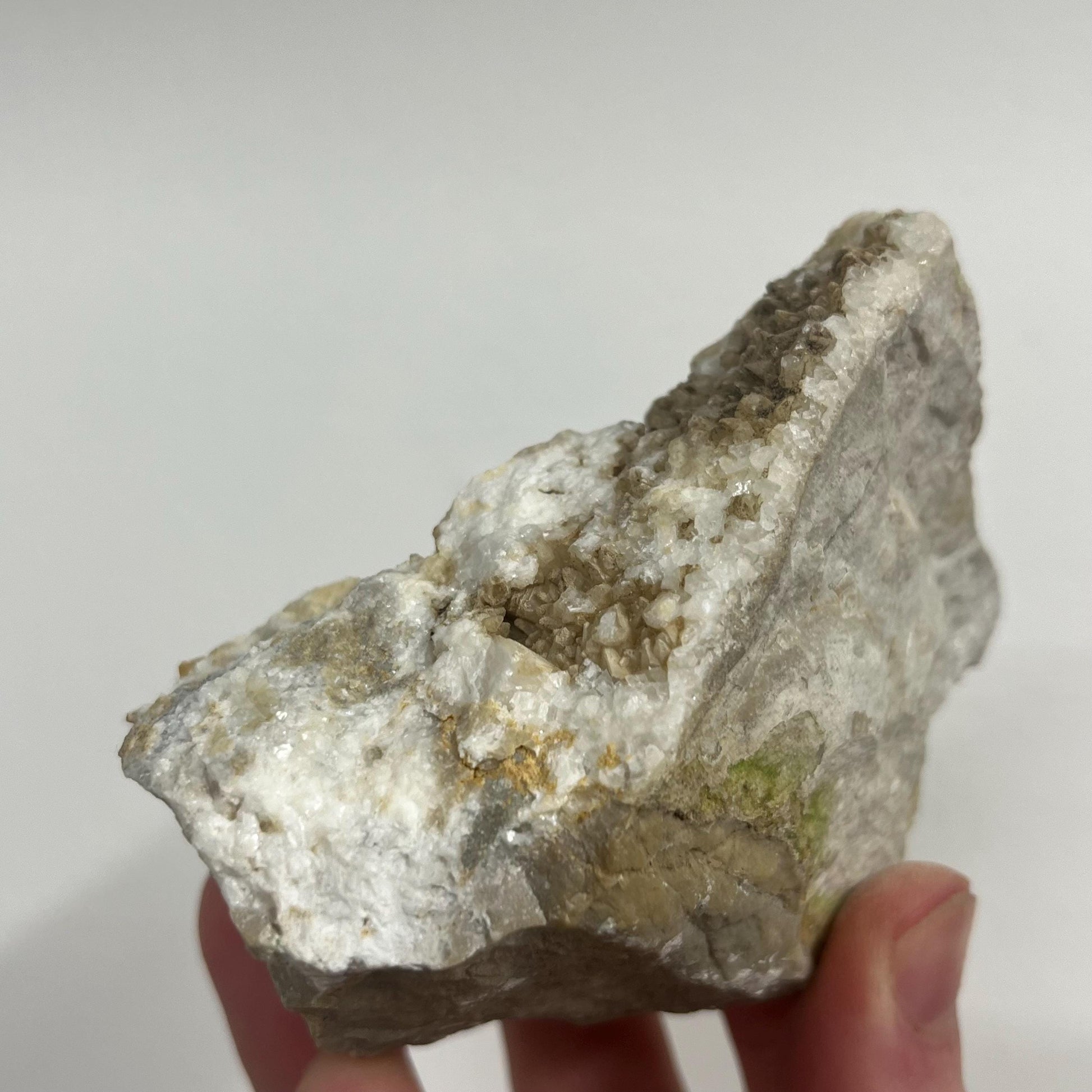 Calcite Crystals on Breccia from Utah | Calcite Clusters and Druzy | Unique Mineral Specimen | Dogtooth Calcite