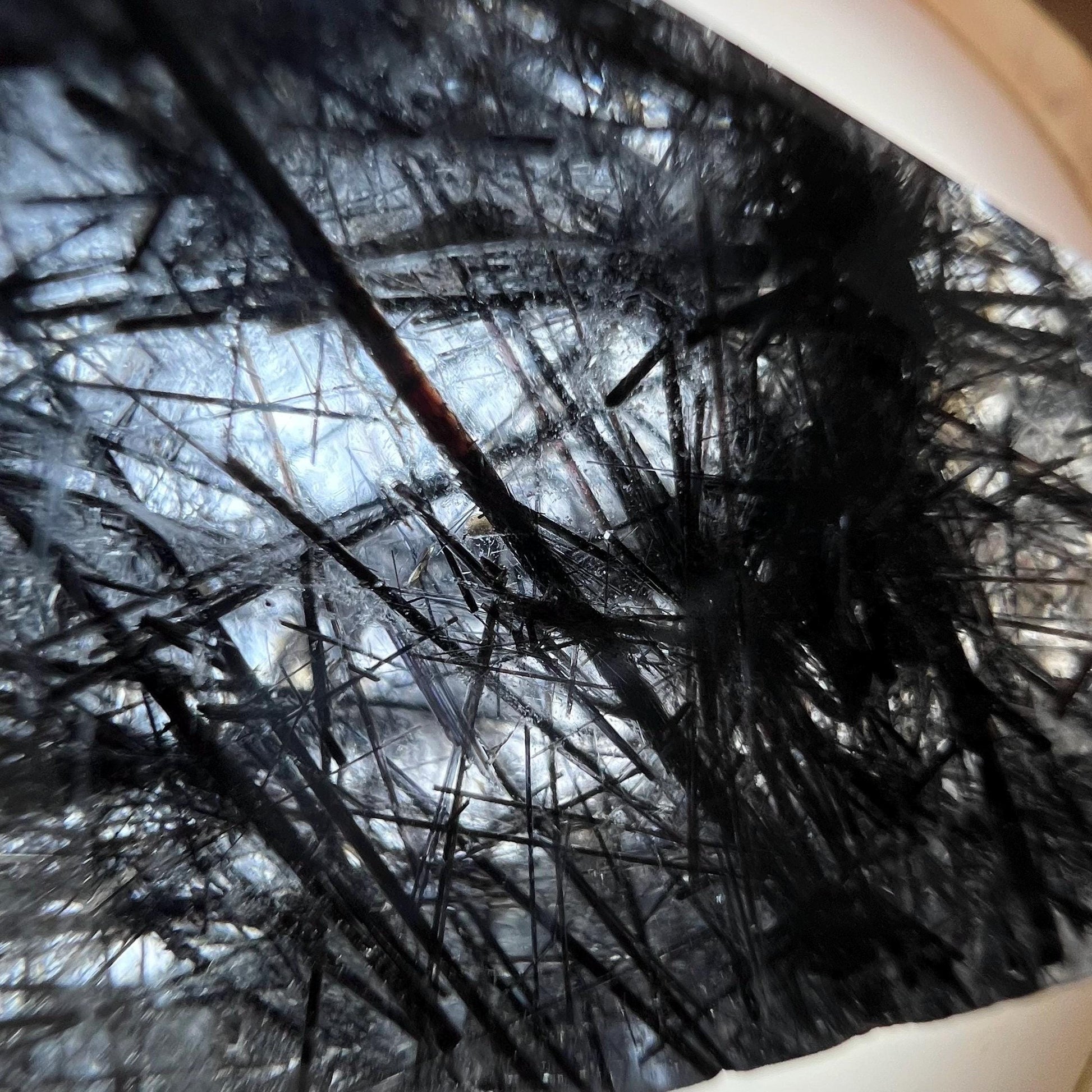 High Quality Black Tourmaline in Quartz Freeform | Tourmalinated Quartz | Black Rutile