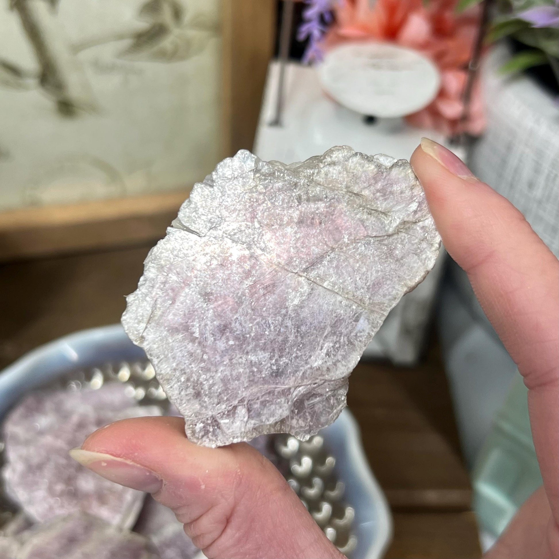 Raw Purple Mica Slice | Raw Lepidolite | Flashy Purple Mica