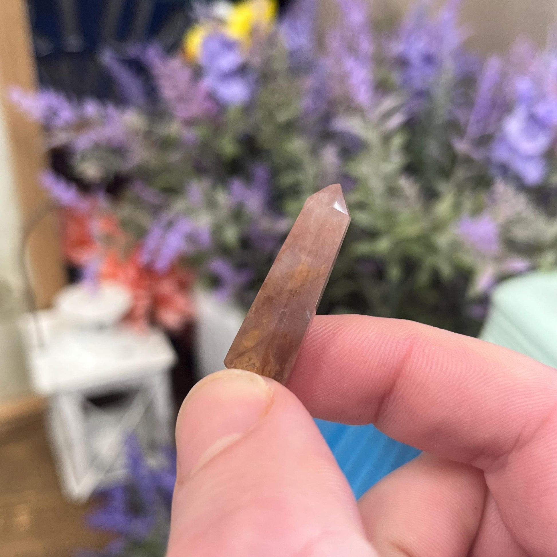 Tiny Amphibole Quartz Tower | Brazilian Quartz