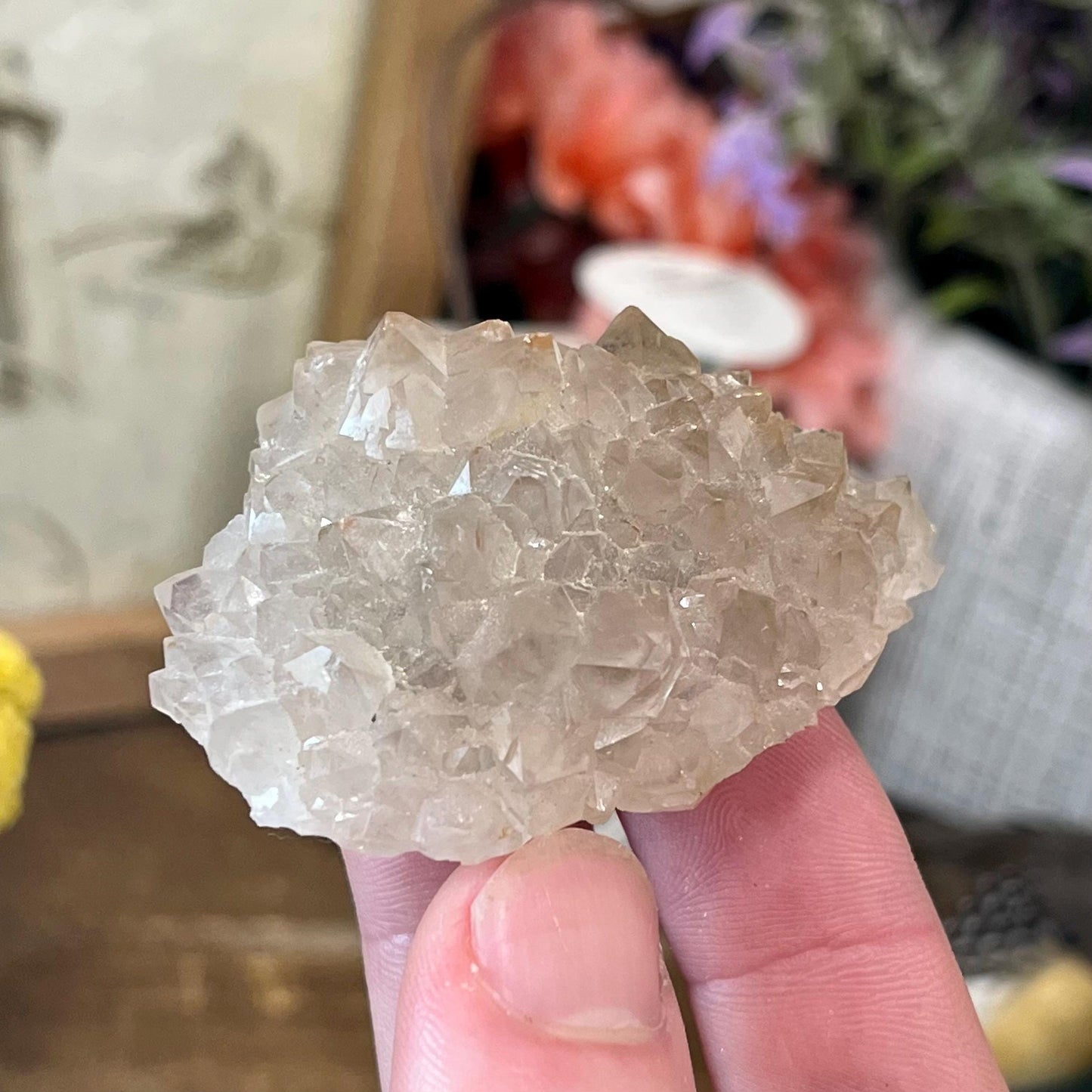 Smoky Quartz Specimen with Barite from Morocco | Mixed Mineral Specimen | Moroccan Fluorite