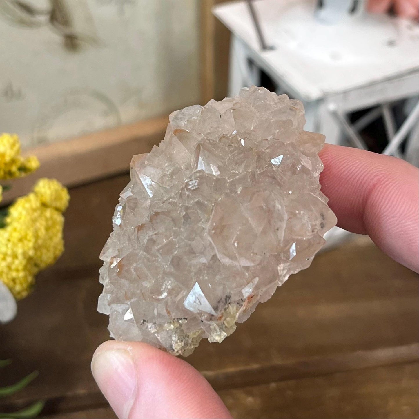 Smoky Quartz Specimen with Barite from Morocco | Mixed Mineral Specimen | Moroccan Fluorite