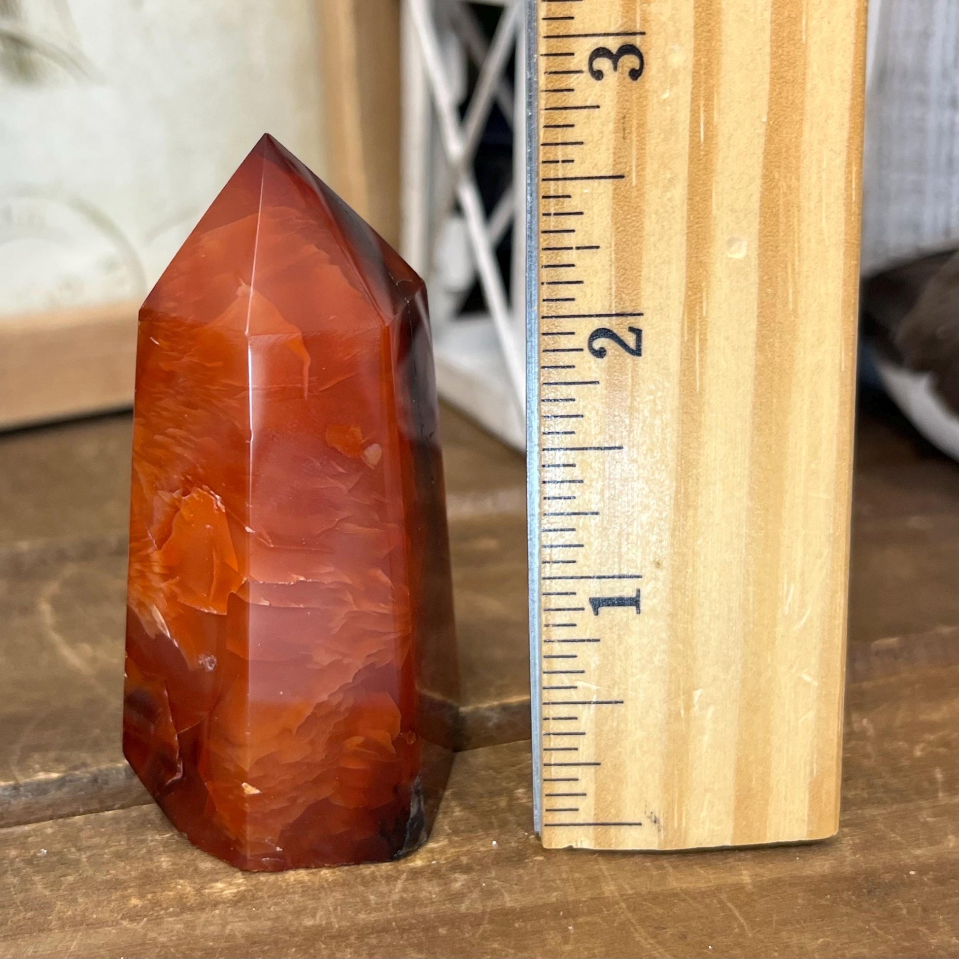 Dark Carnelian Tower | Red Carnelian Agate